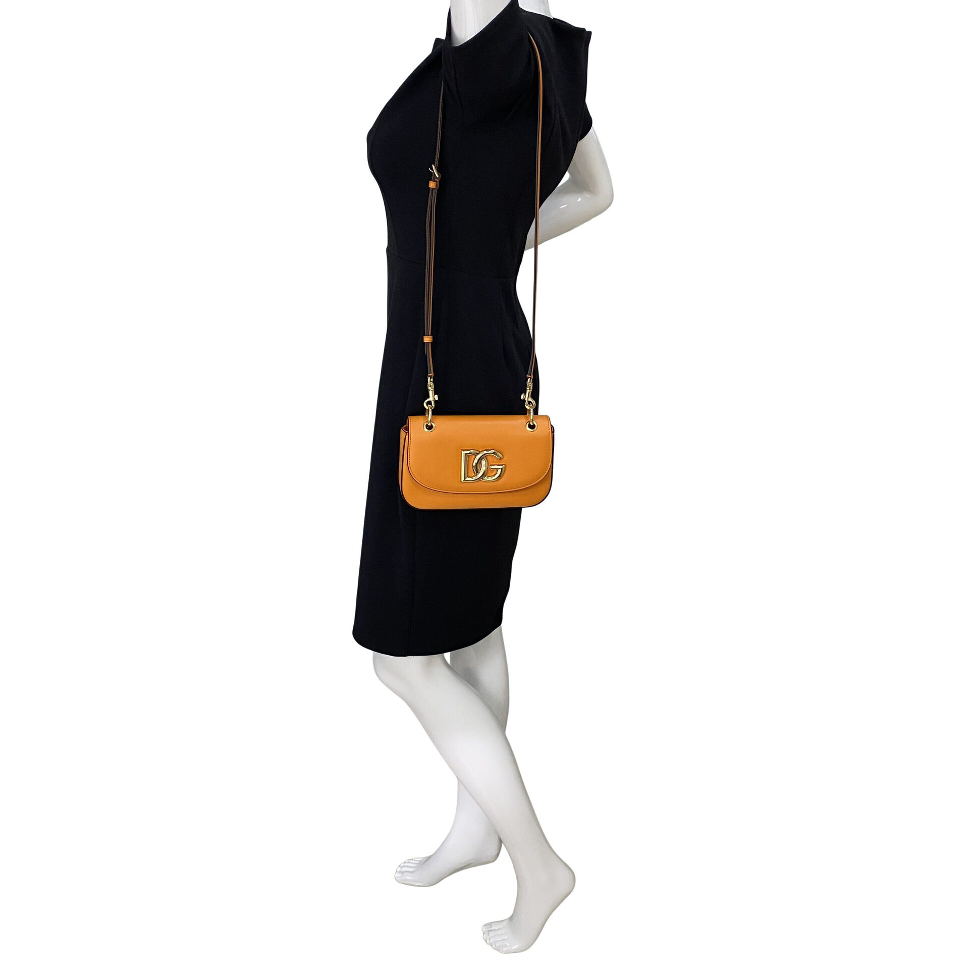 Bolsa Dolce & Gabbana Logo DG Couro Laranja