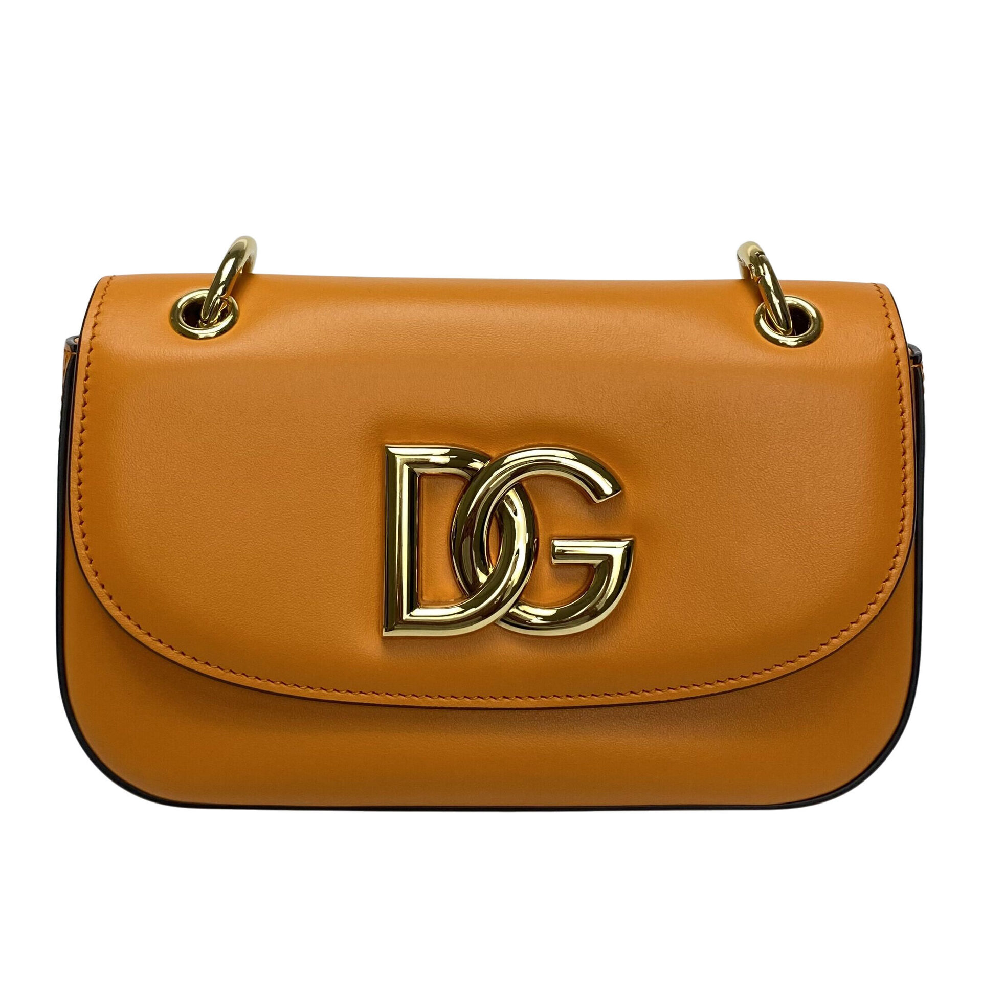 Bolsa Dolce & Gabbana Logo DG Couro Laranja