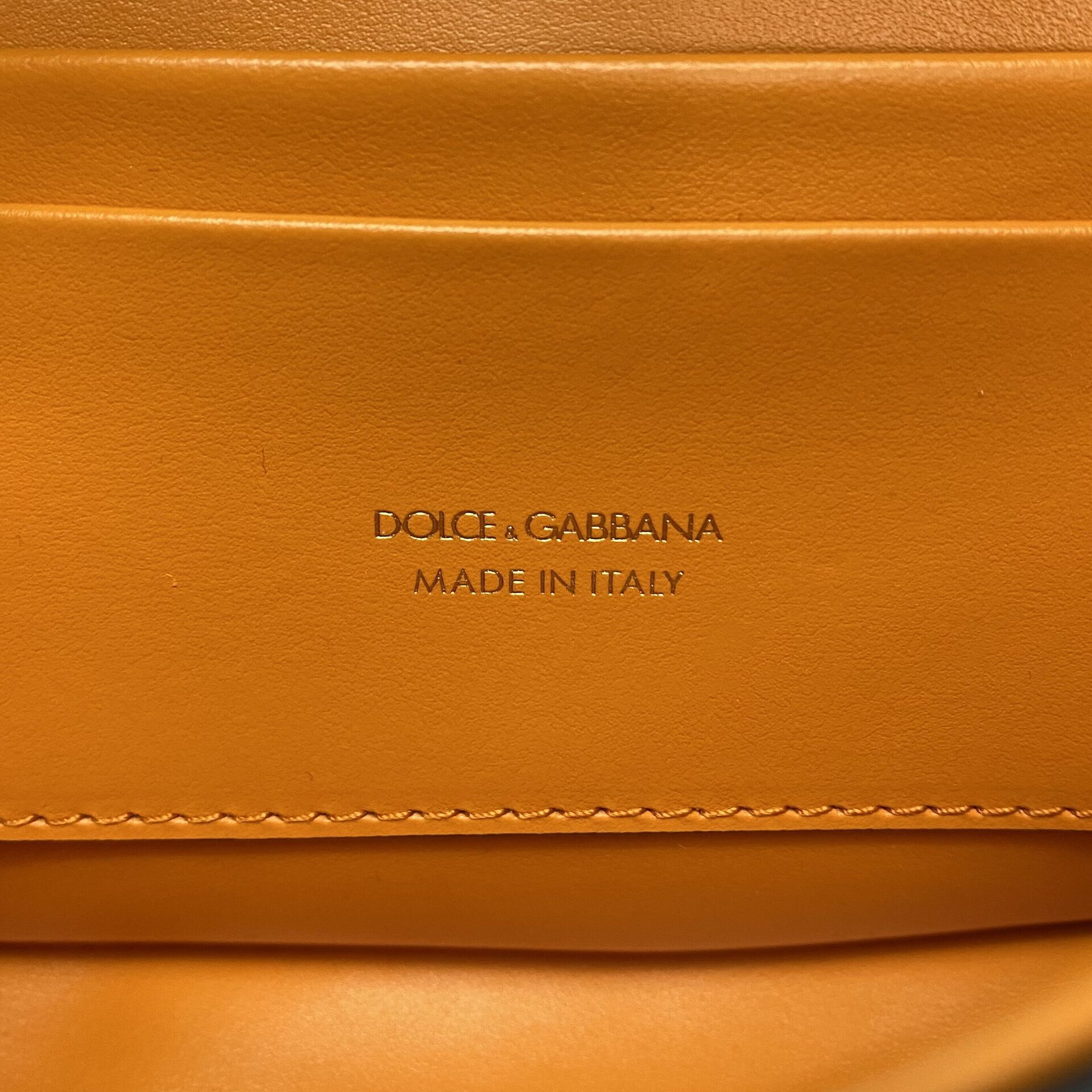 Bolsa Dolce & Gabbana Logo DG Couro Laranja