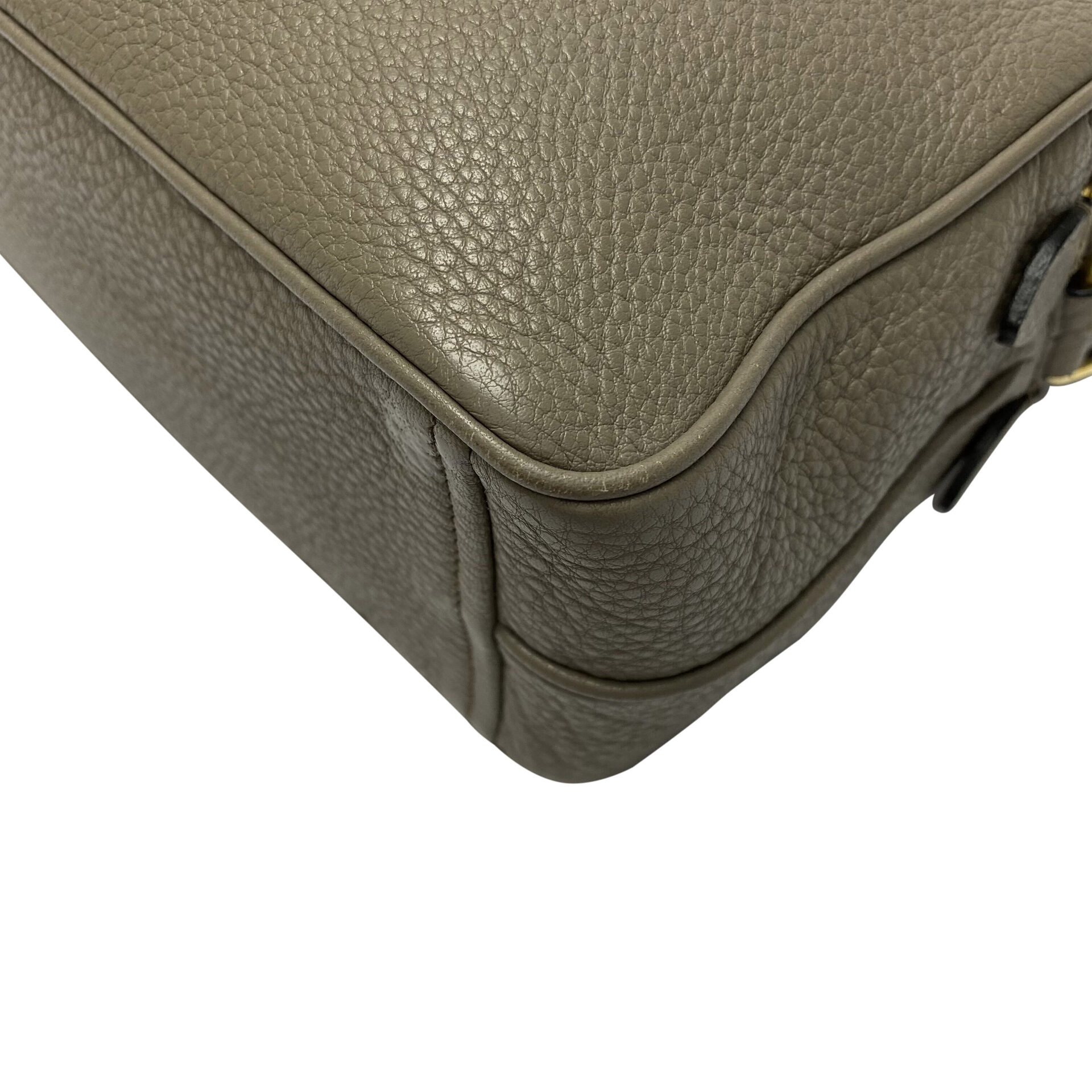 Bolsa Prada Câmera Bag Couro Cinza