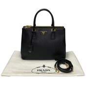 Bolsa Prada Galleria Couro Saffiano Preta