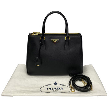 Bolsa Prada Galleria Couro Saffiano Preta
