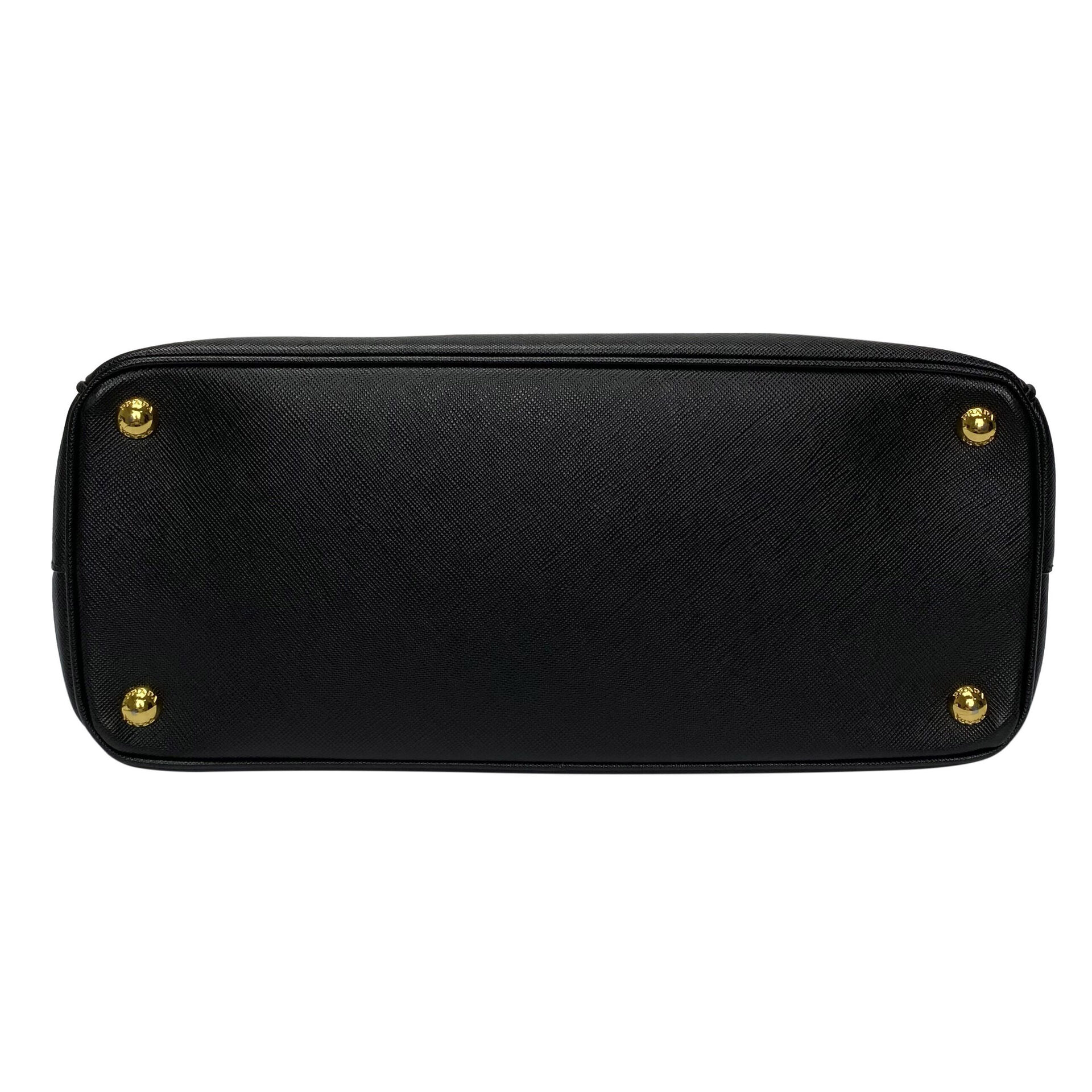 Bolsa Prada Galleria Couro Saffiano Preta