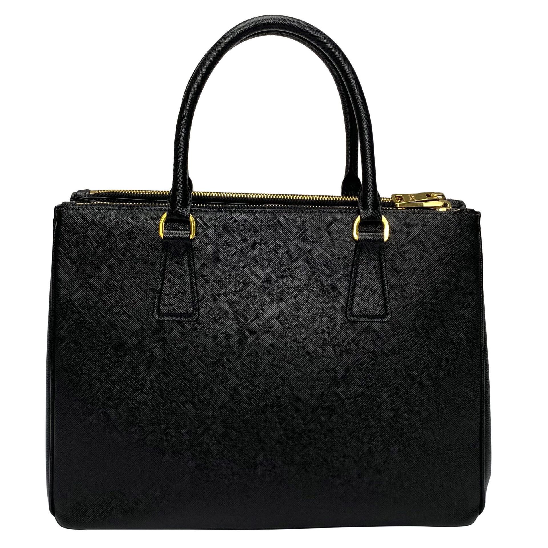 Bolsa Prada Galleria Couro Saffiano Preta