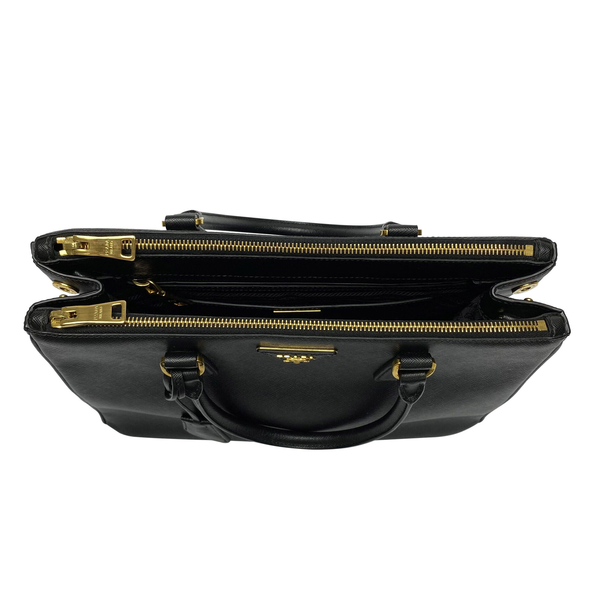 Bolsa Prada Galleria Couro Saffiano Preta