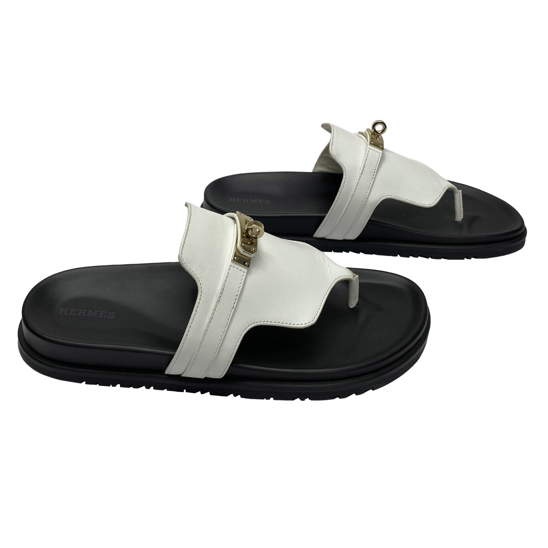 Sandália Hermès Empire Branca