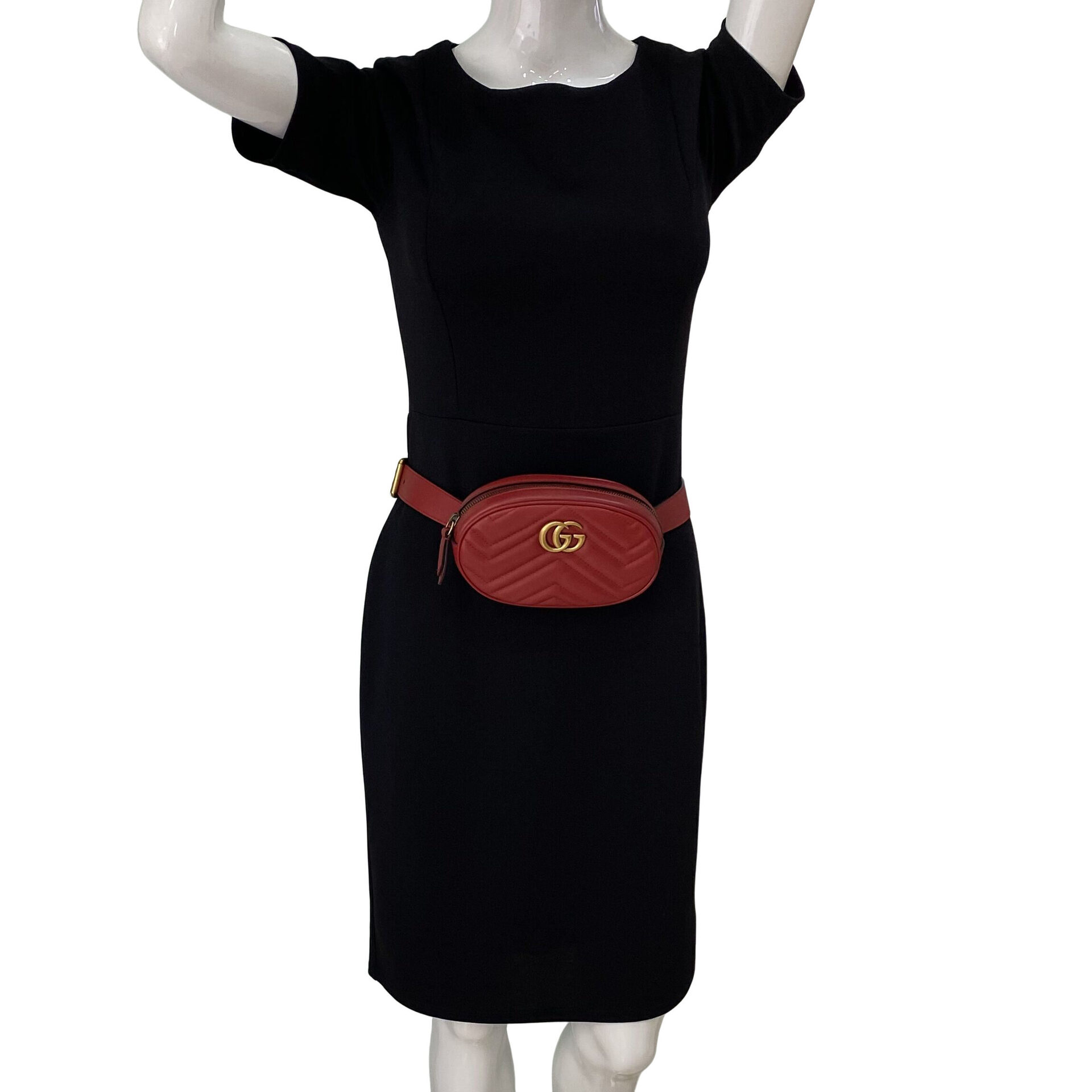 Pochete Gucci GG Marmont Vermelha