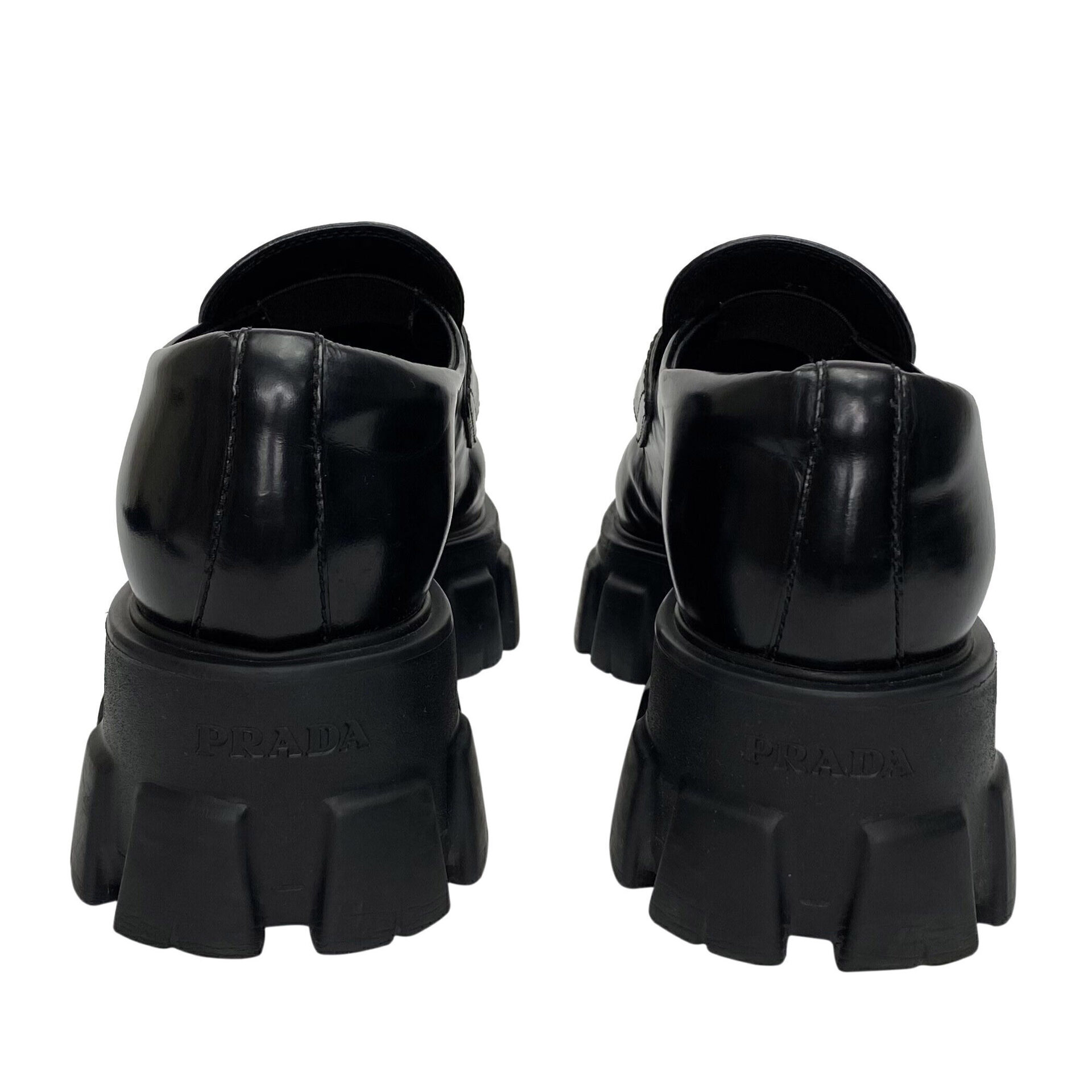 Mocassim Prada Monolith Preto
