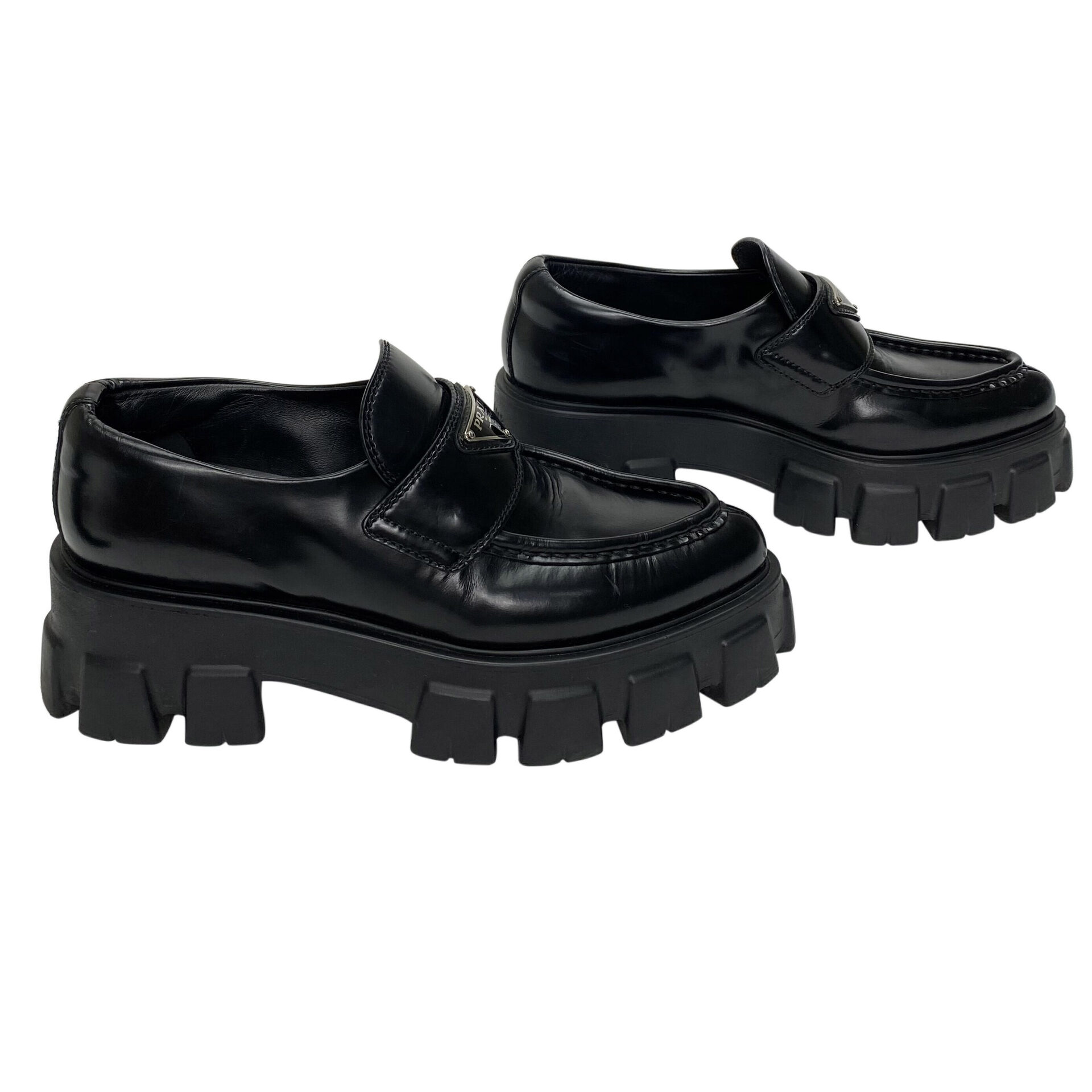 Mocassim Prada Monolith Preto