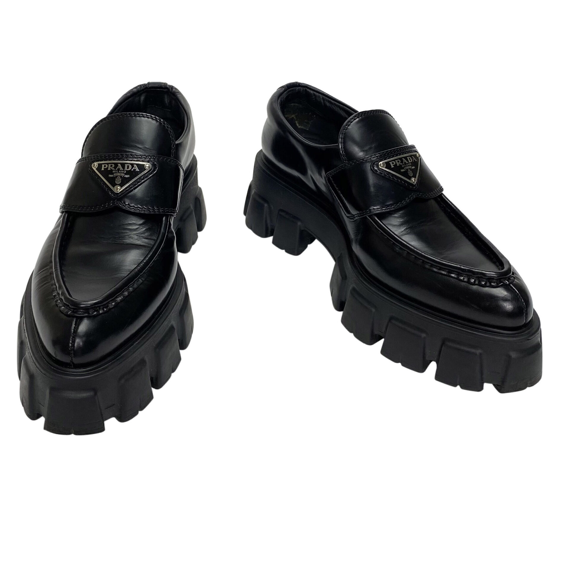 Mocassim Prada Monolith Preto