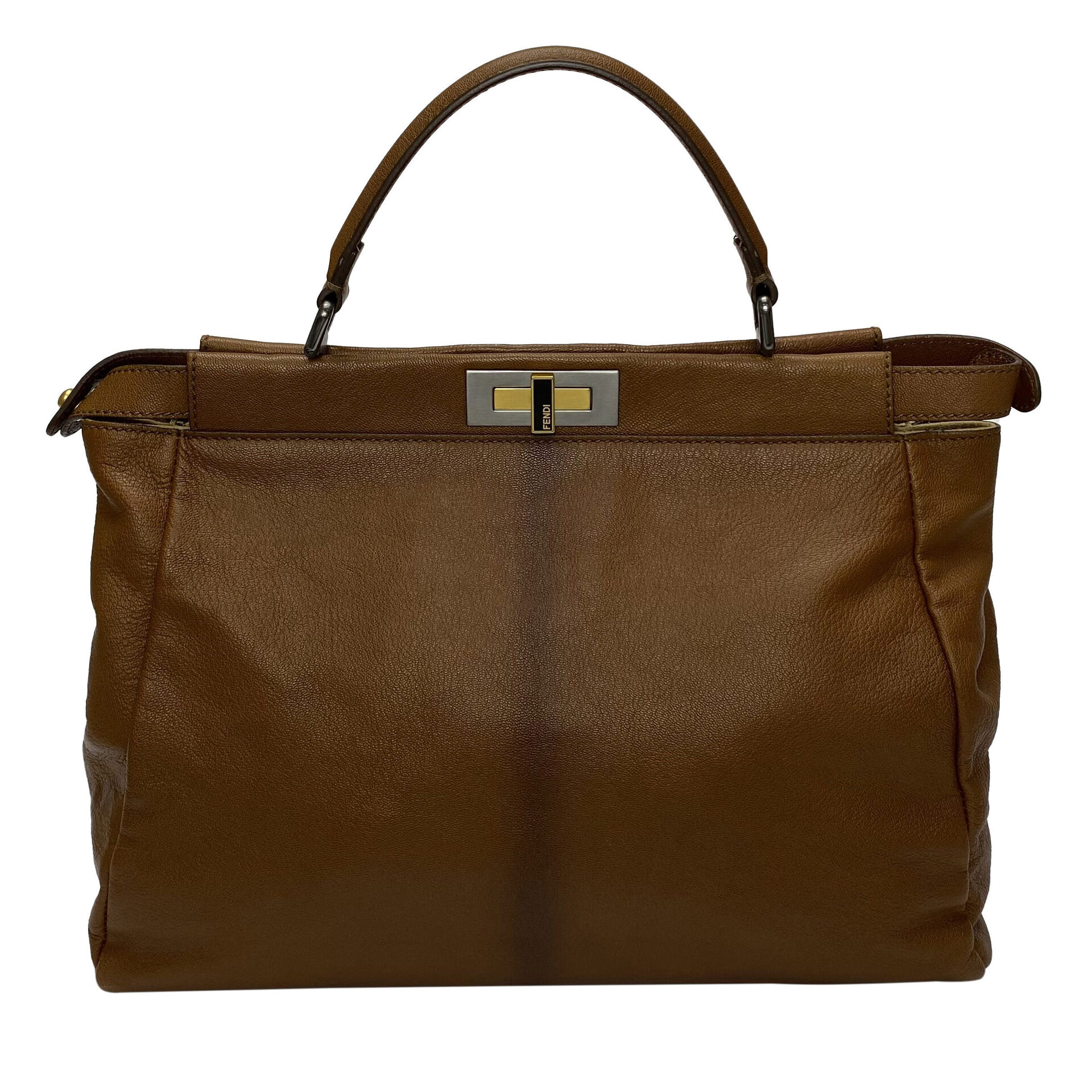 Bolsa Fendi Peekaboo Marrom