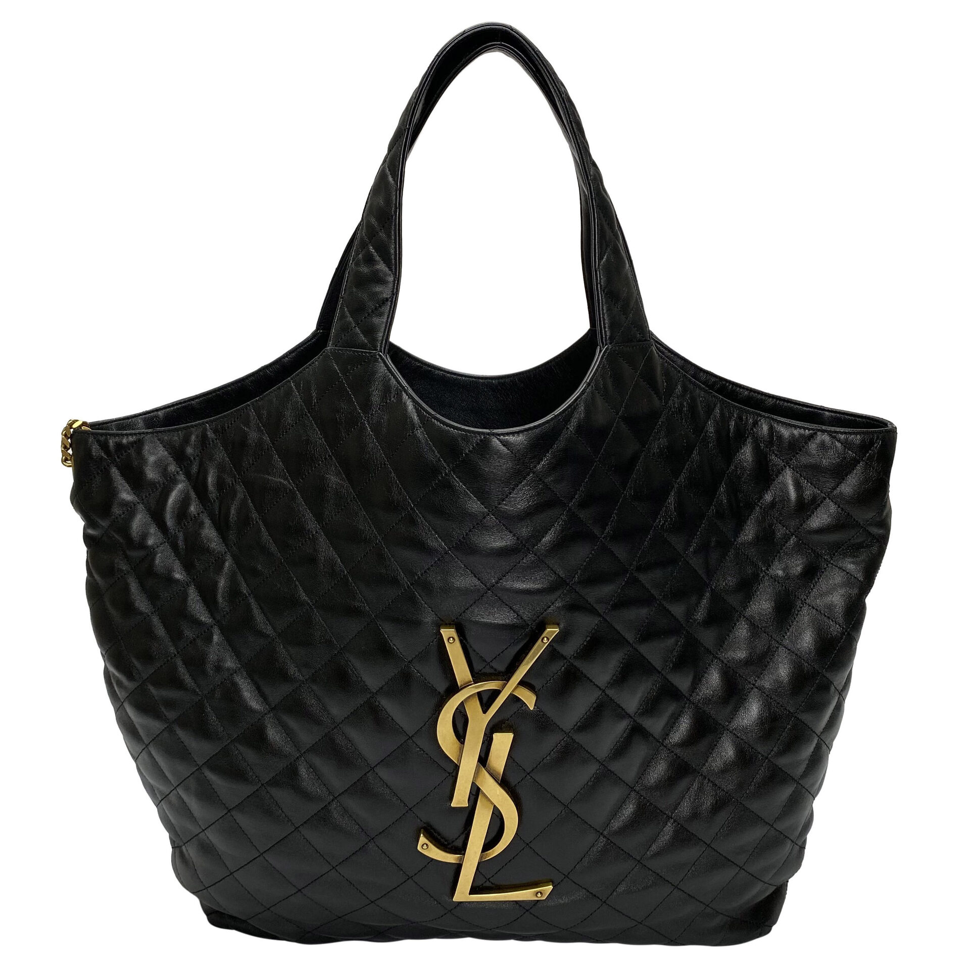 Bolsa Saint Laurent Tote Icare Preta