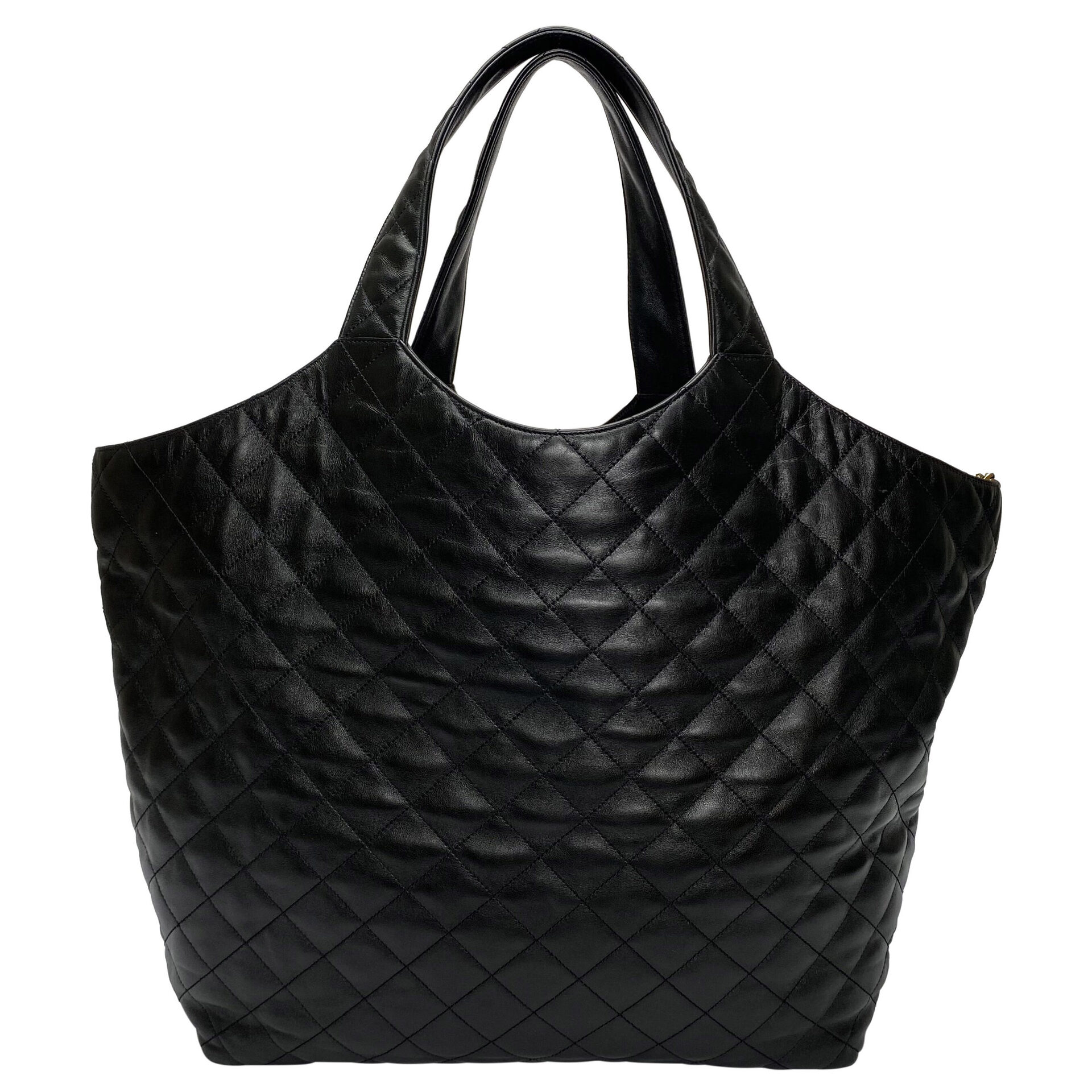 Bolsa Saint Laurent Tote Icare Preta