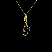 Colar Ouro Amarelo com Ônix