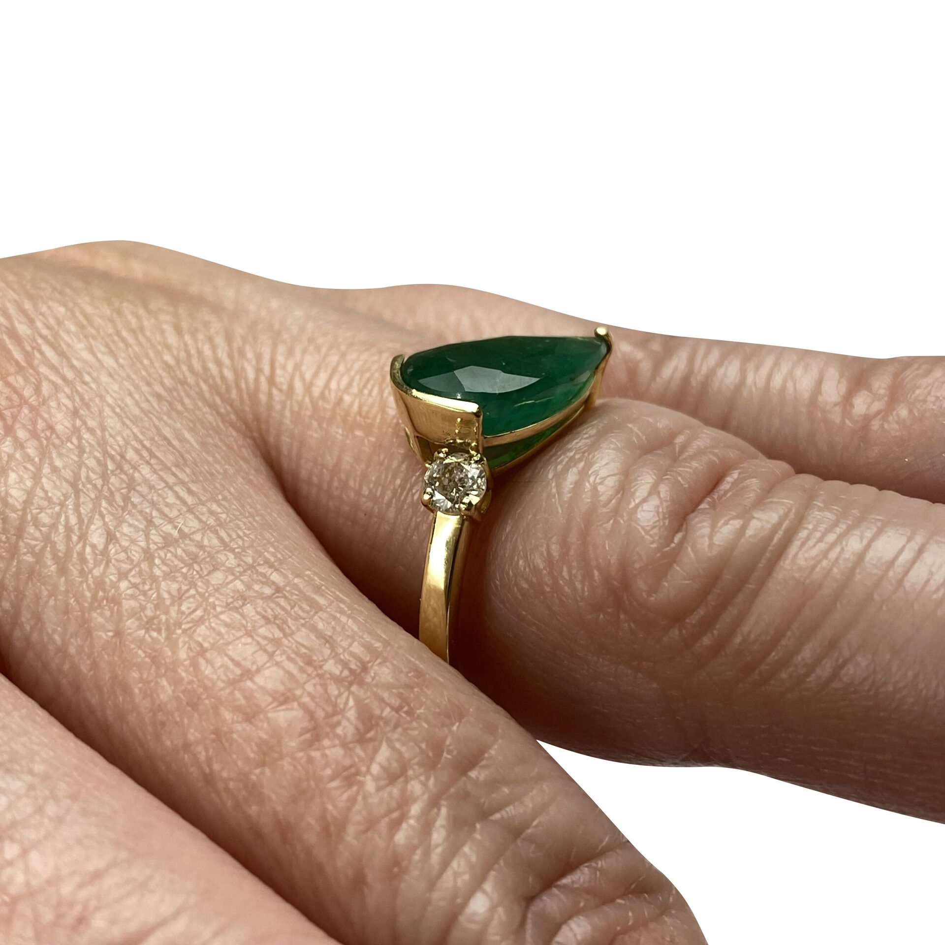 Anel Gota Esmeralda - 2.89 ct.