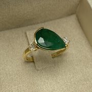 Anel Gota Esmeralda - 2.89 ct.