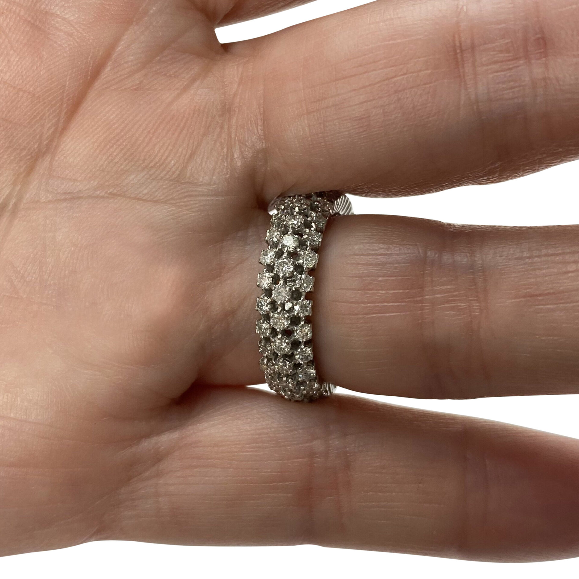 Aliança Riviera Diamantes - 1.68 ct.