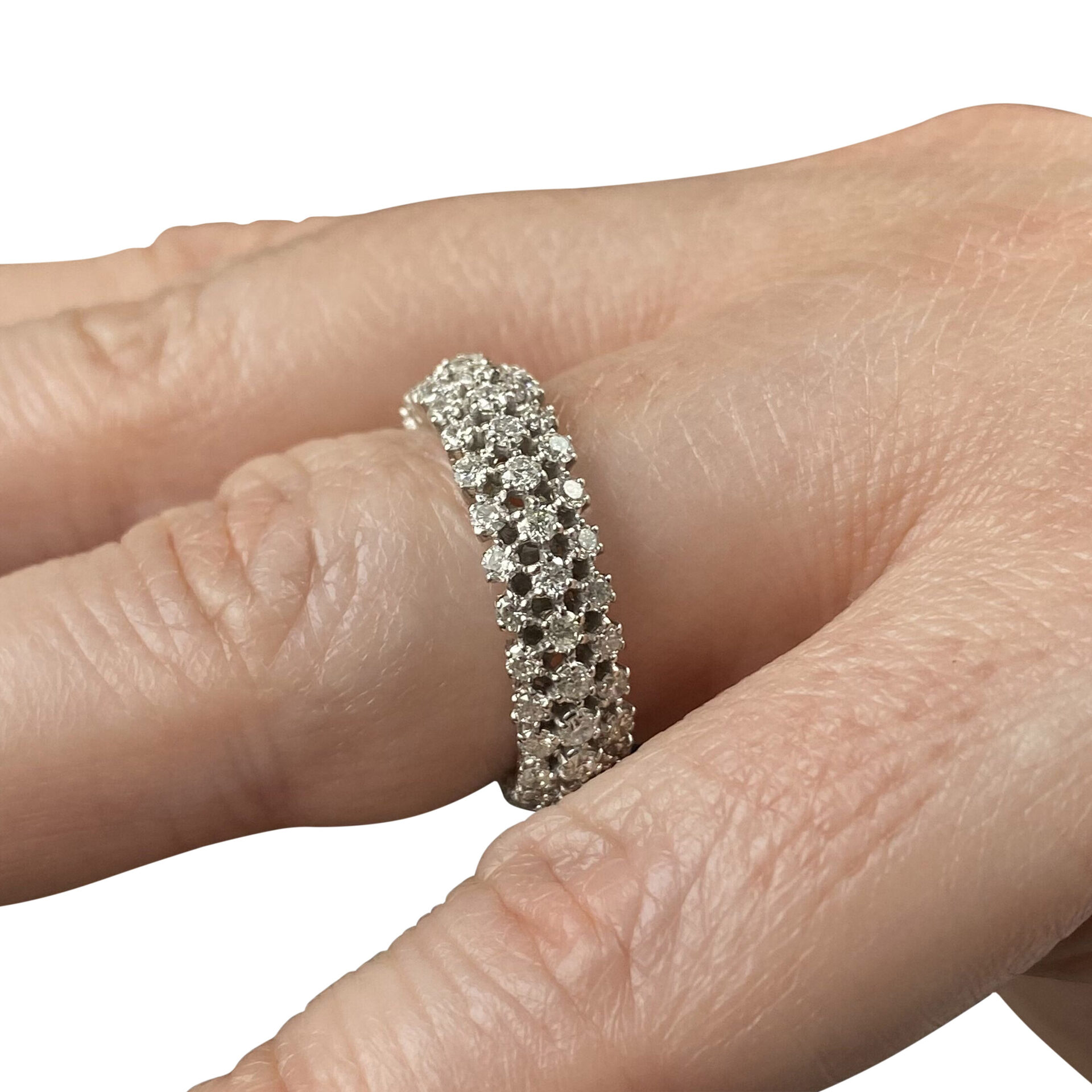 Aliança Riviera Diamantes - 1.68 ct.