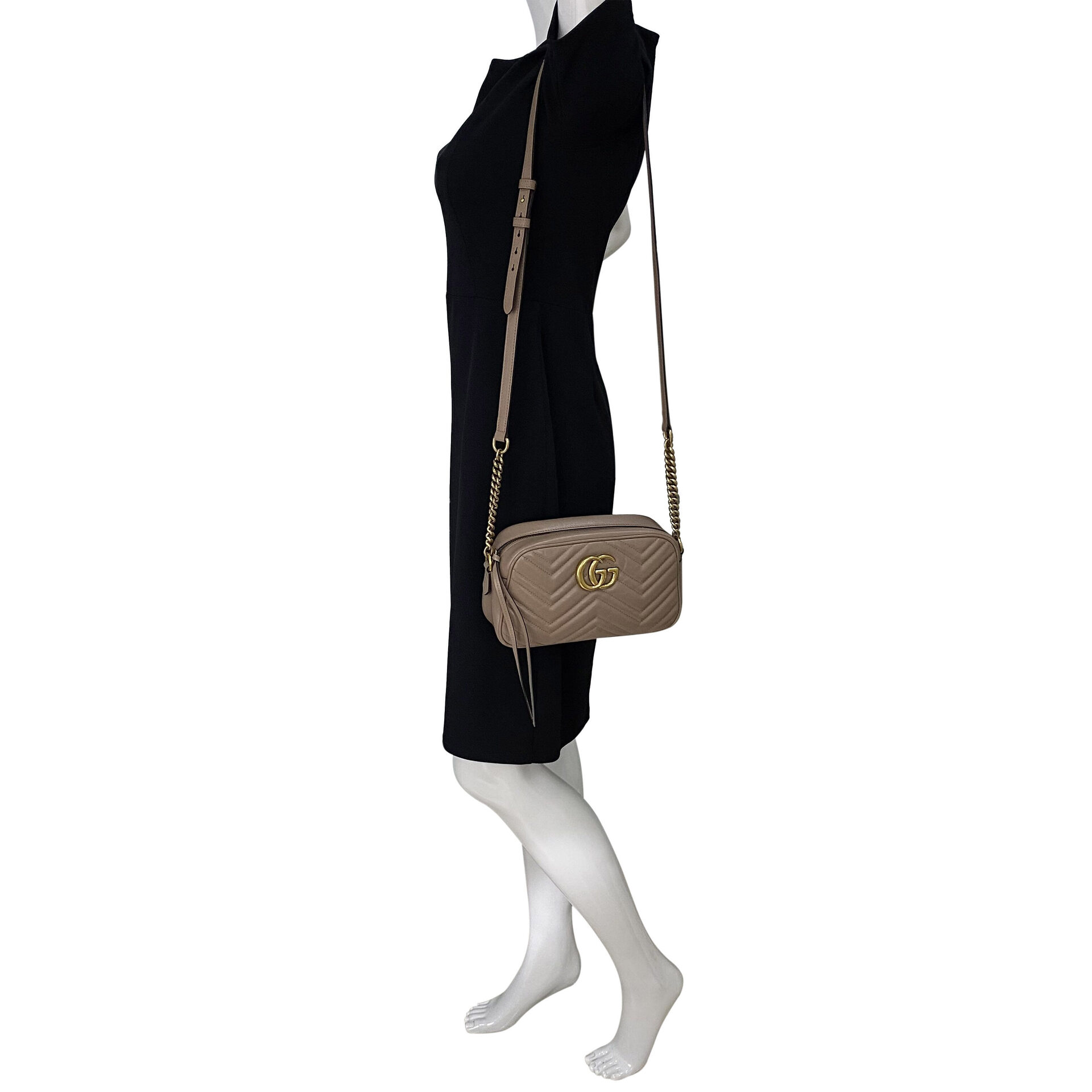 Bolsa Gucci GG Marmont Nude