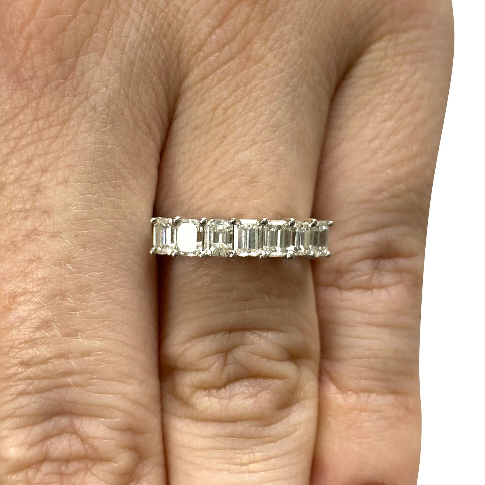 Meia Aliança Diamantes - 1.11 ct