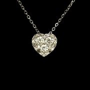 Colar Coração Diamantes - 0.53 ct