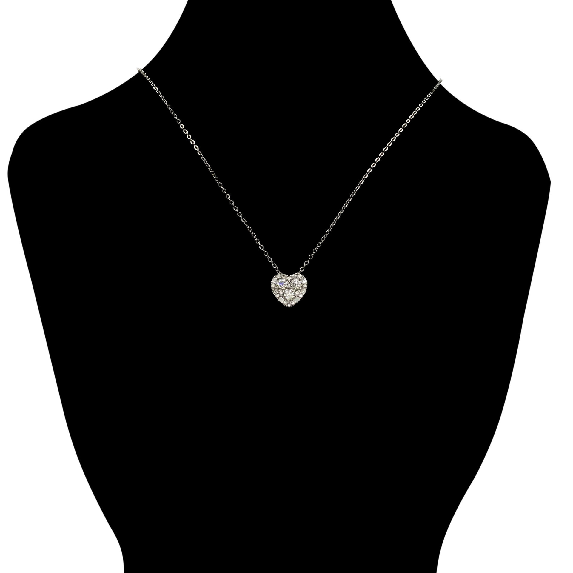 Colar Coração Diamantes - 0.53 ct