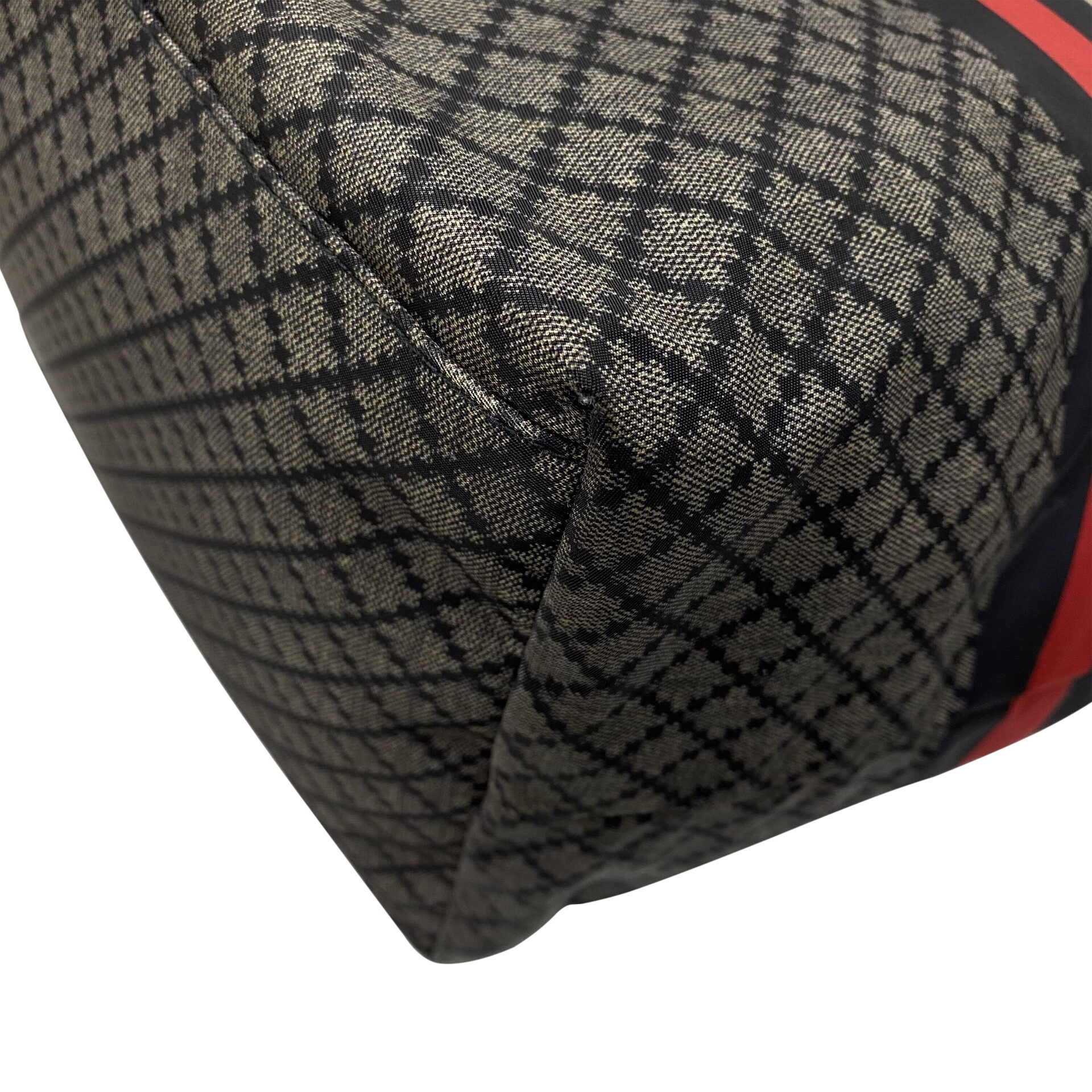 Bolsa Gucci Tote Web Nylon Azul e Cinza