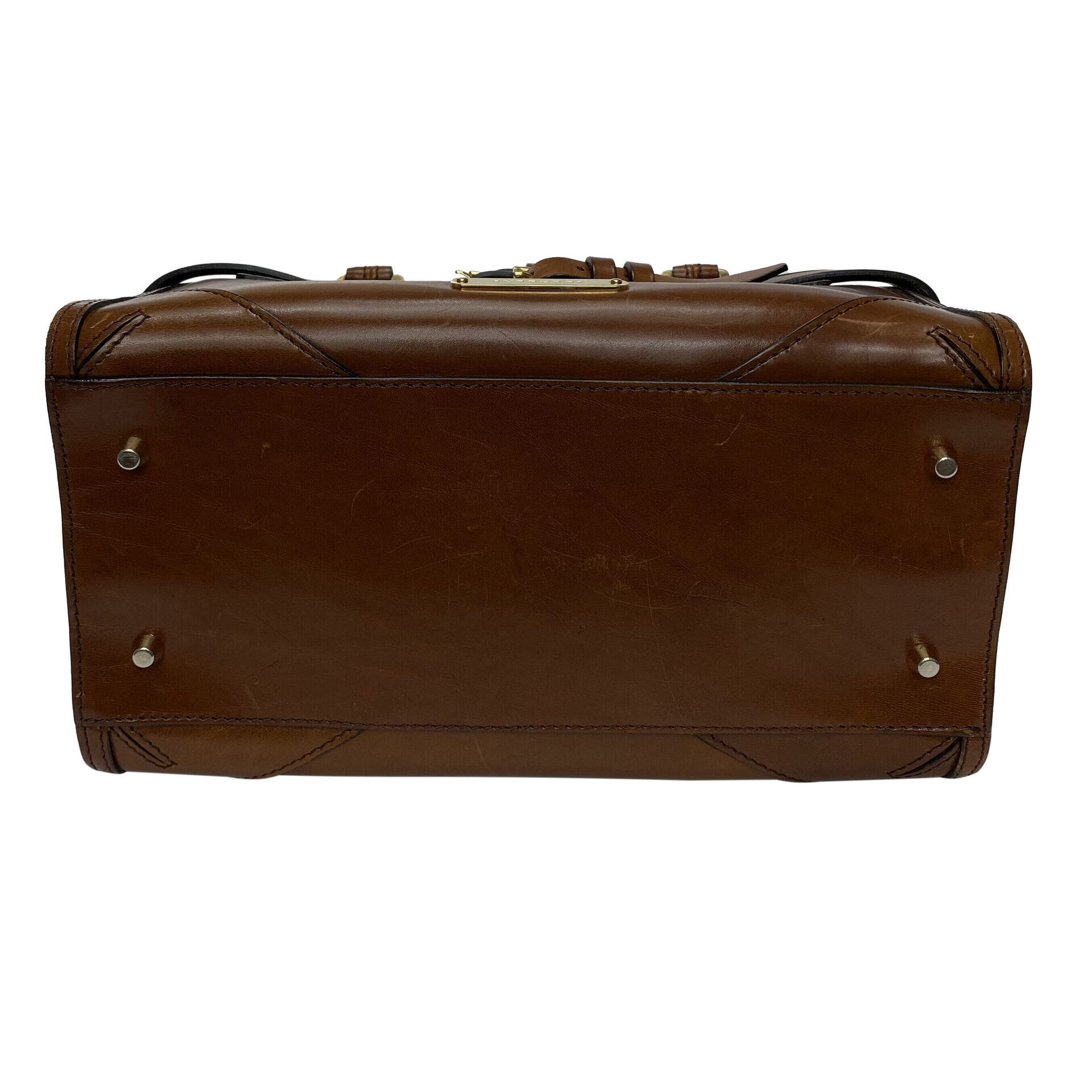 Bolsa Burberry Baú Couro Marrom