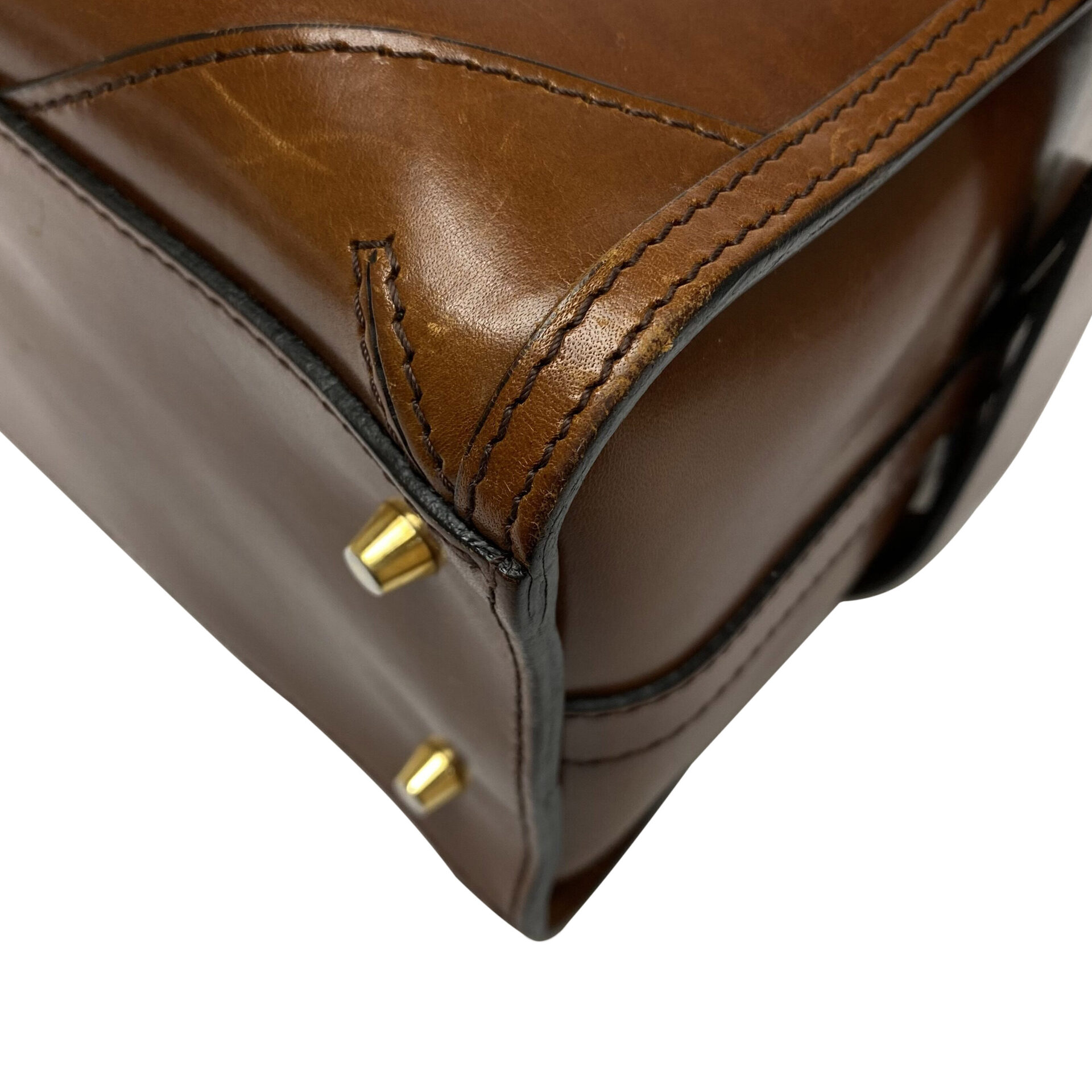 Bolsa Burberry Baú Couro Marrom