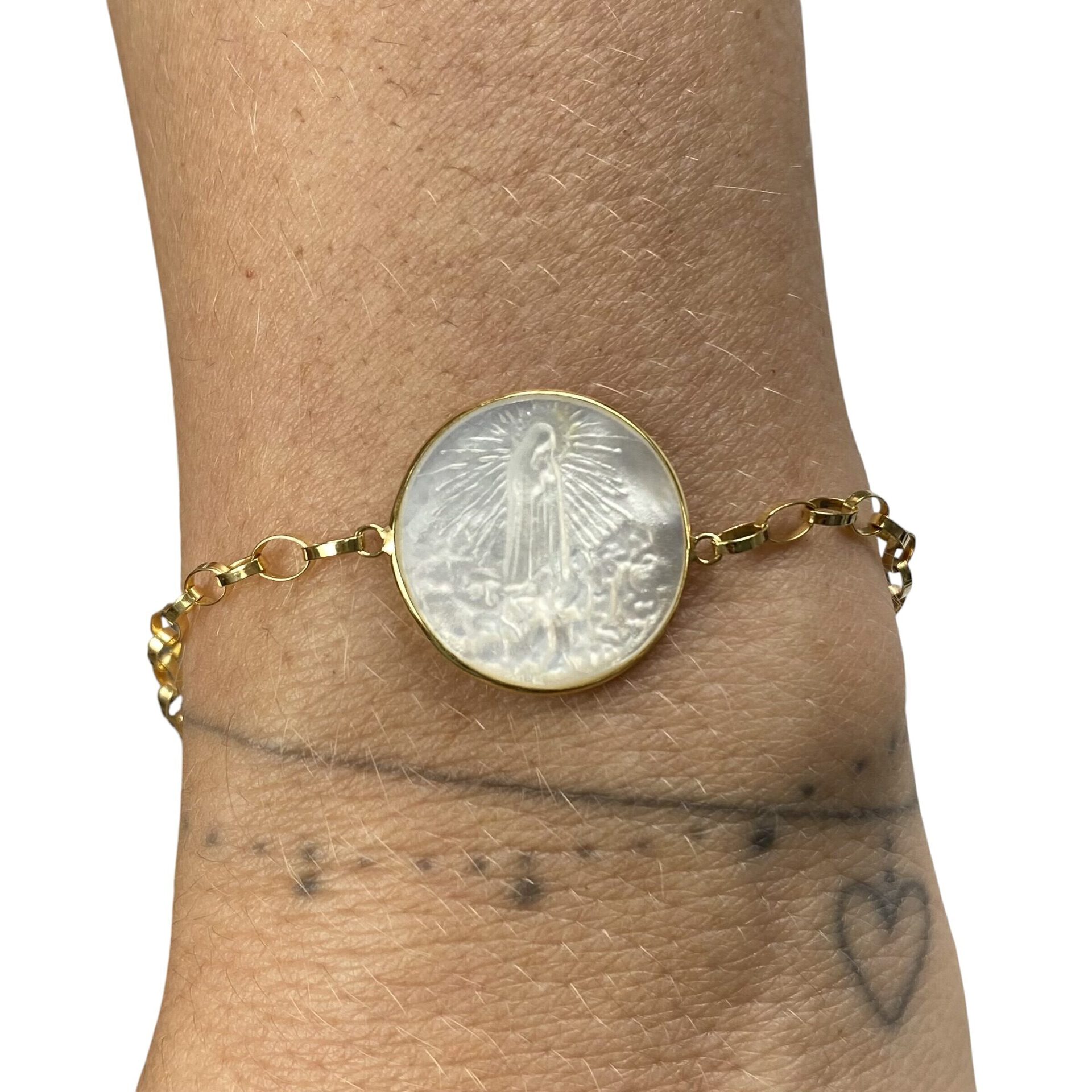 Pulseira Nossa Senhora Madrepérola