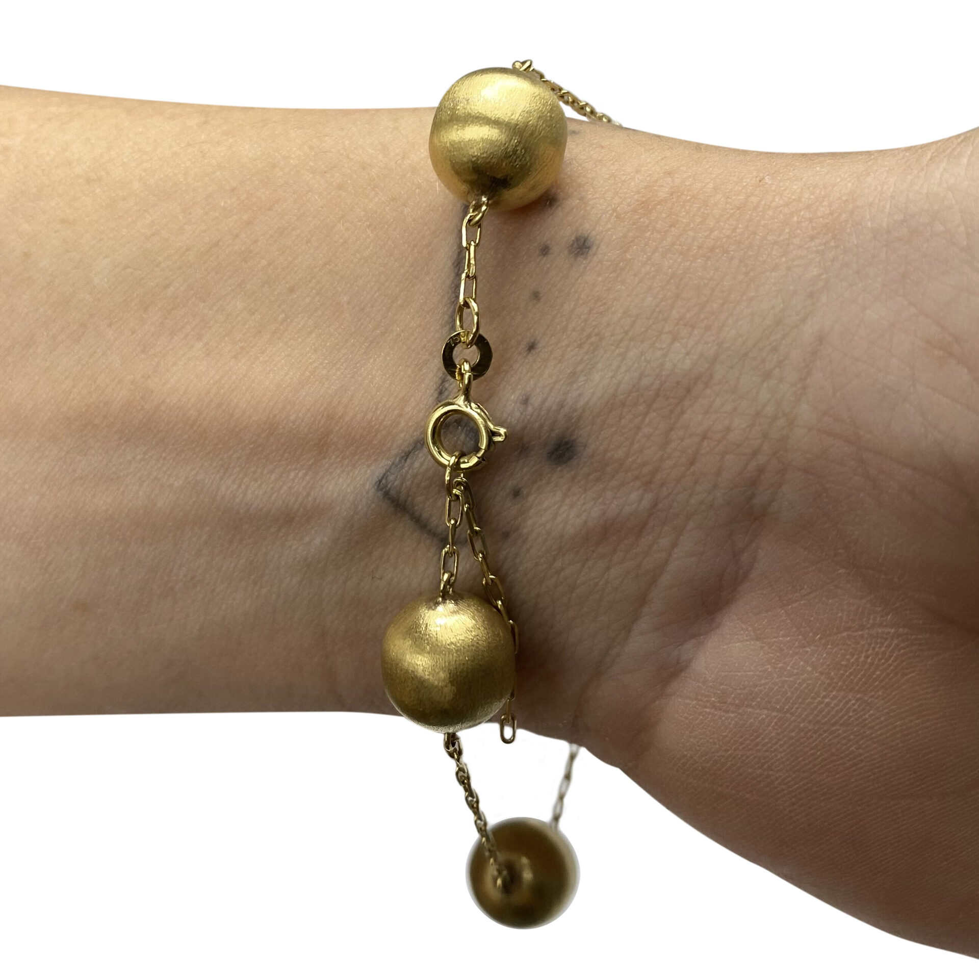 Pulseira Ouro Amarelo com Esferas