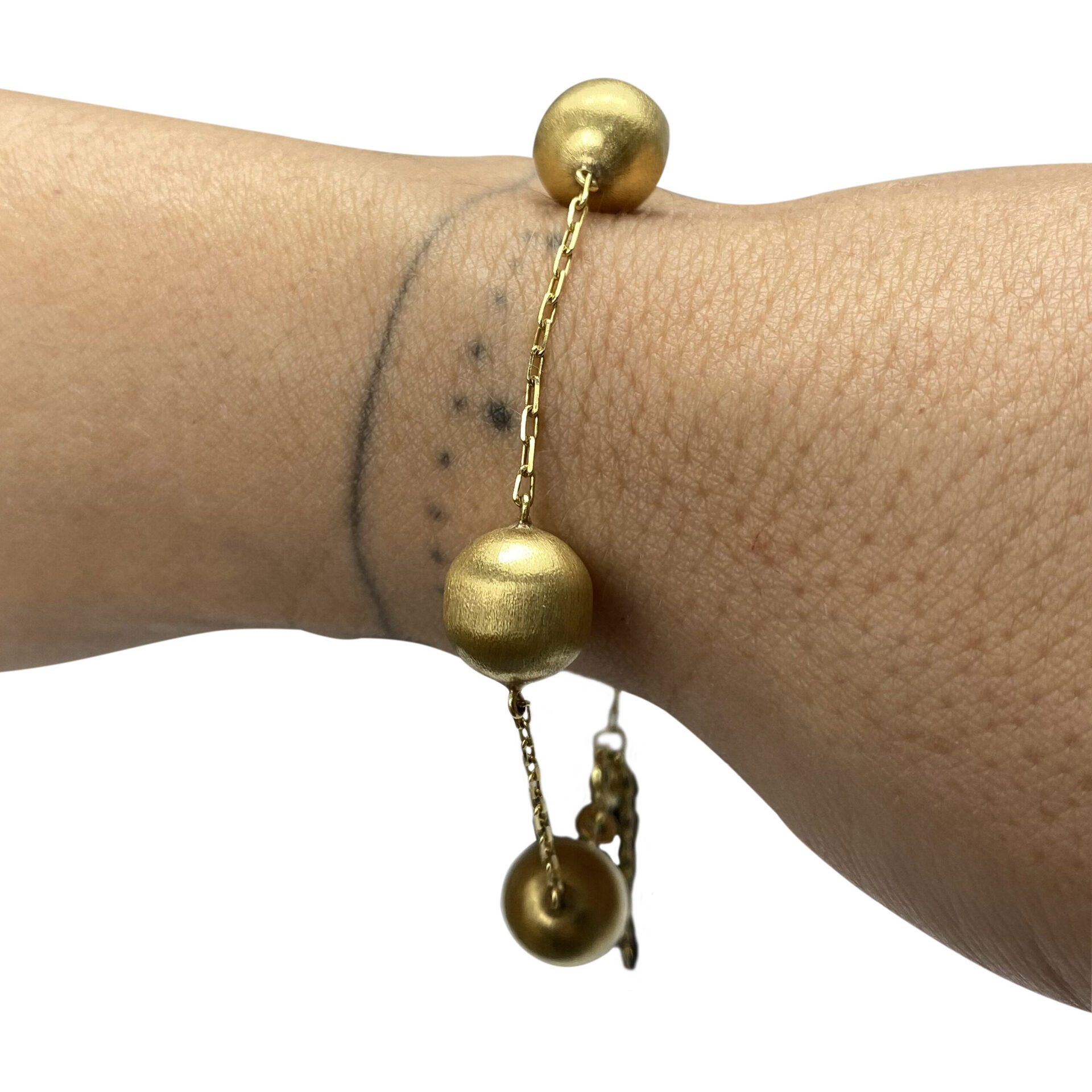 Pulseira Ouro Amarelo com Esferas