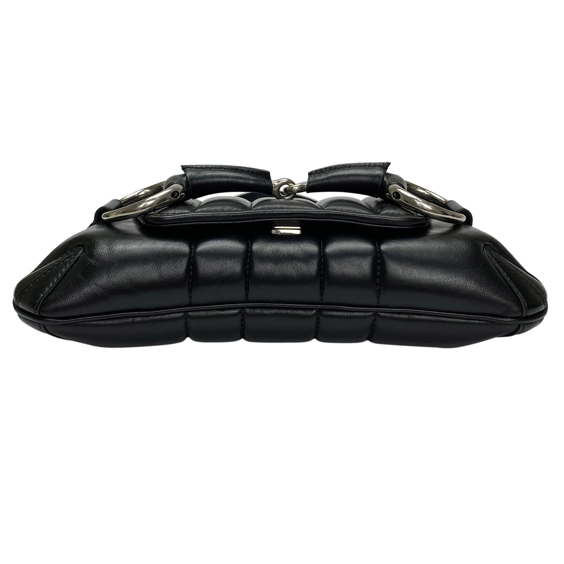 Bolsa Gucci Horsebit Chain Preta