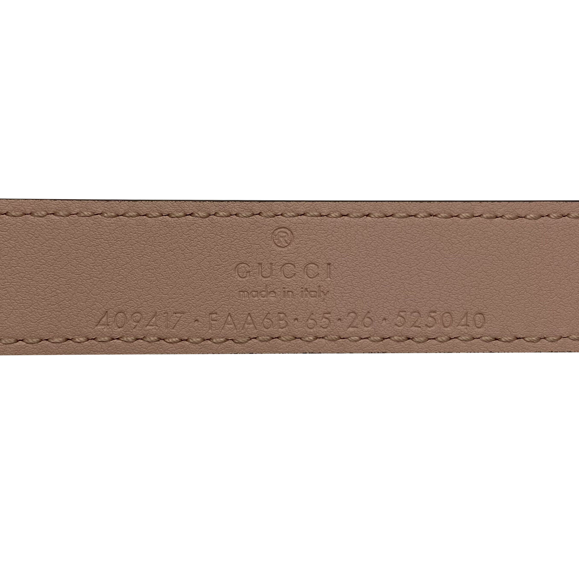 Cinto Gucci GG Monograma e Rosa