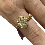 Anel Ouro Amarelo e Diamantes