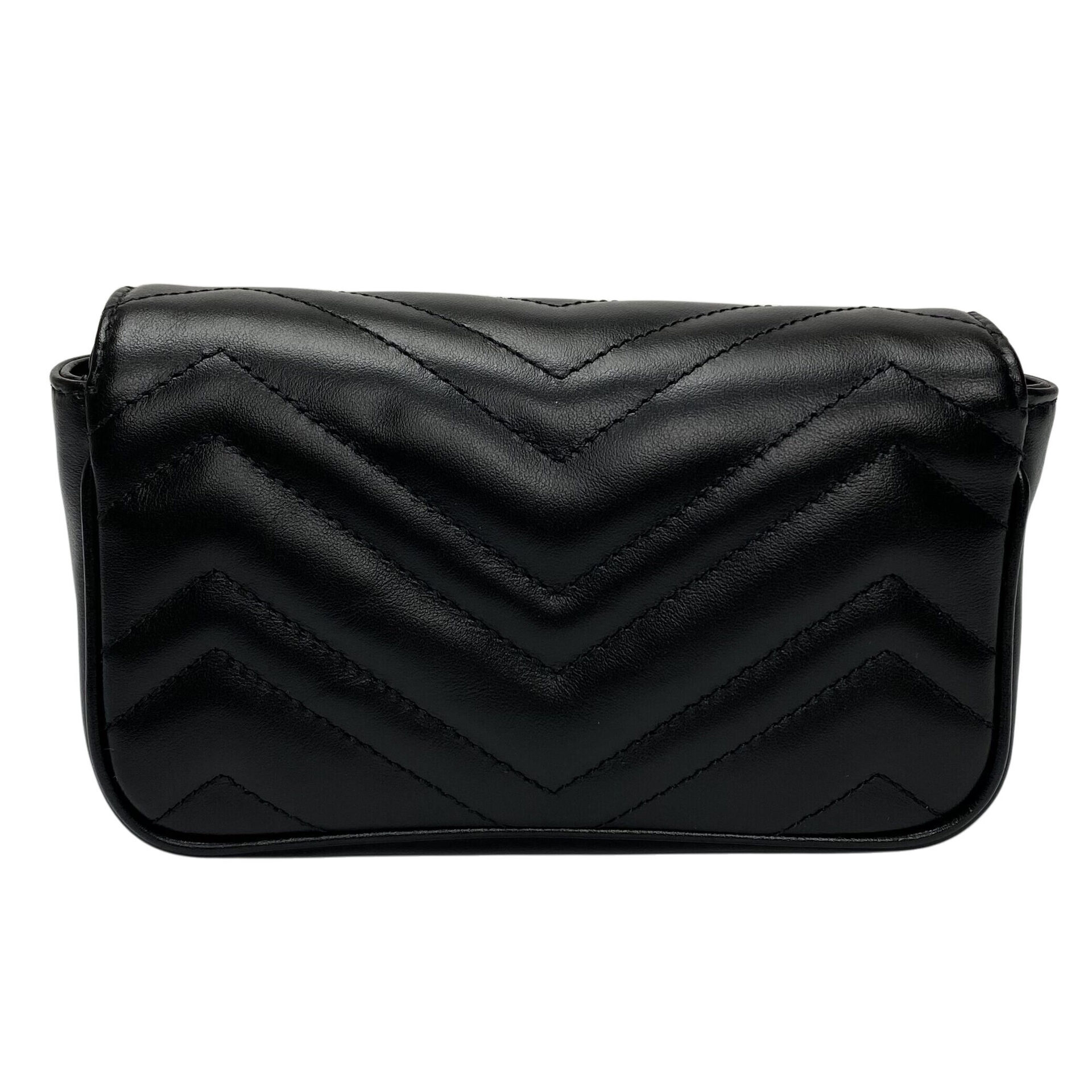 Bolsa Gucci GG Marmont Super Mini Preta