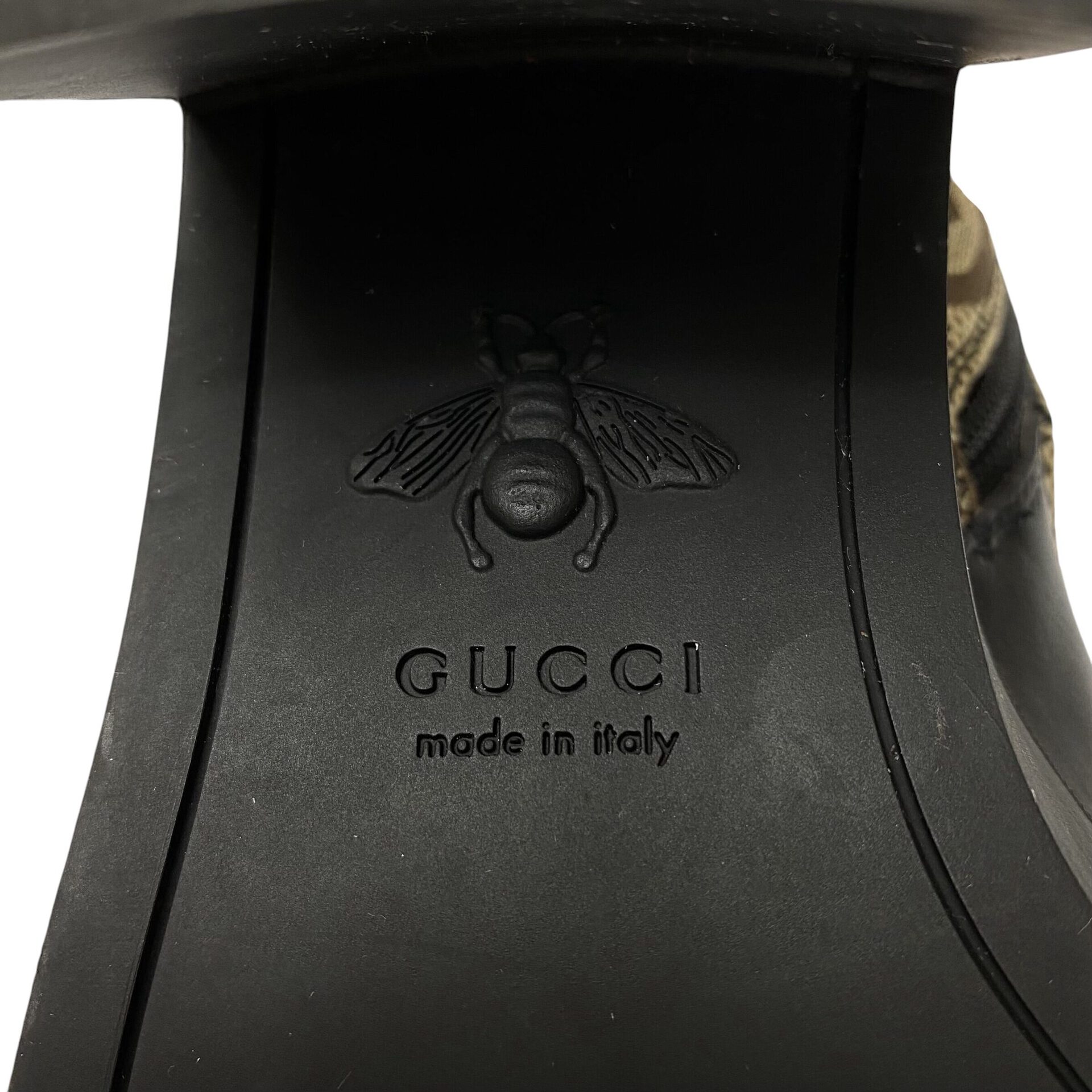 Bota Gucci Preta e Monograma