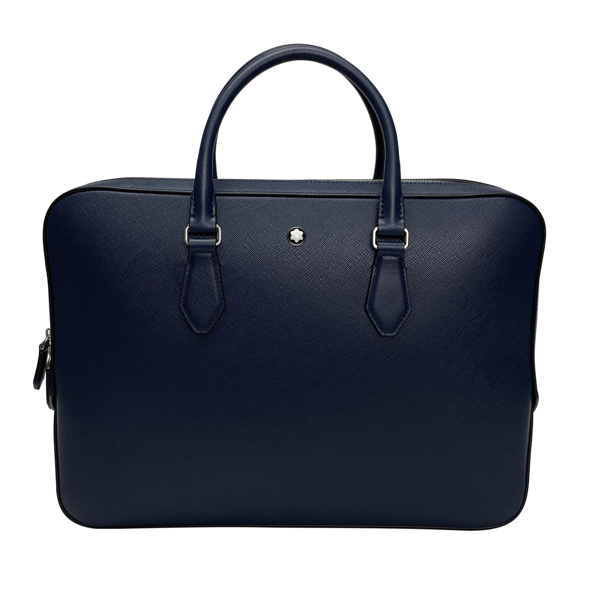 Pasta Montblanc Sartorial Couro Marinho