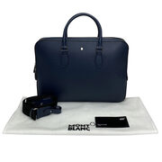 Pasta Montblanc Sartorial Couro Marinho