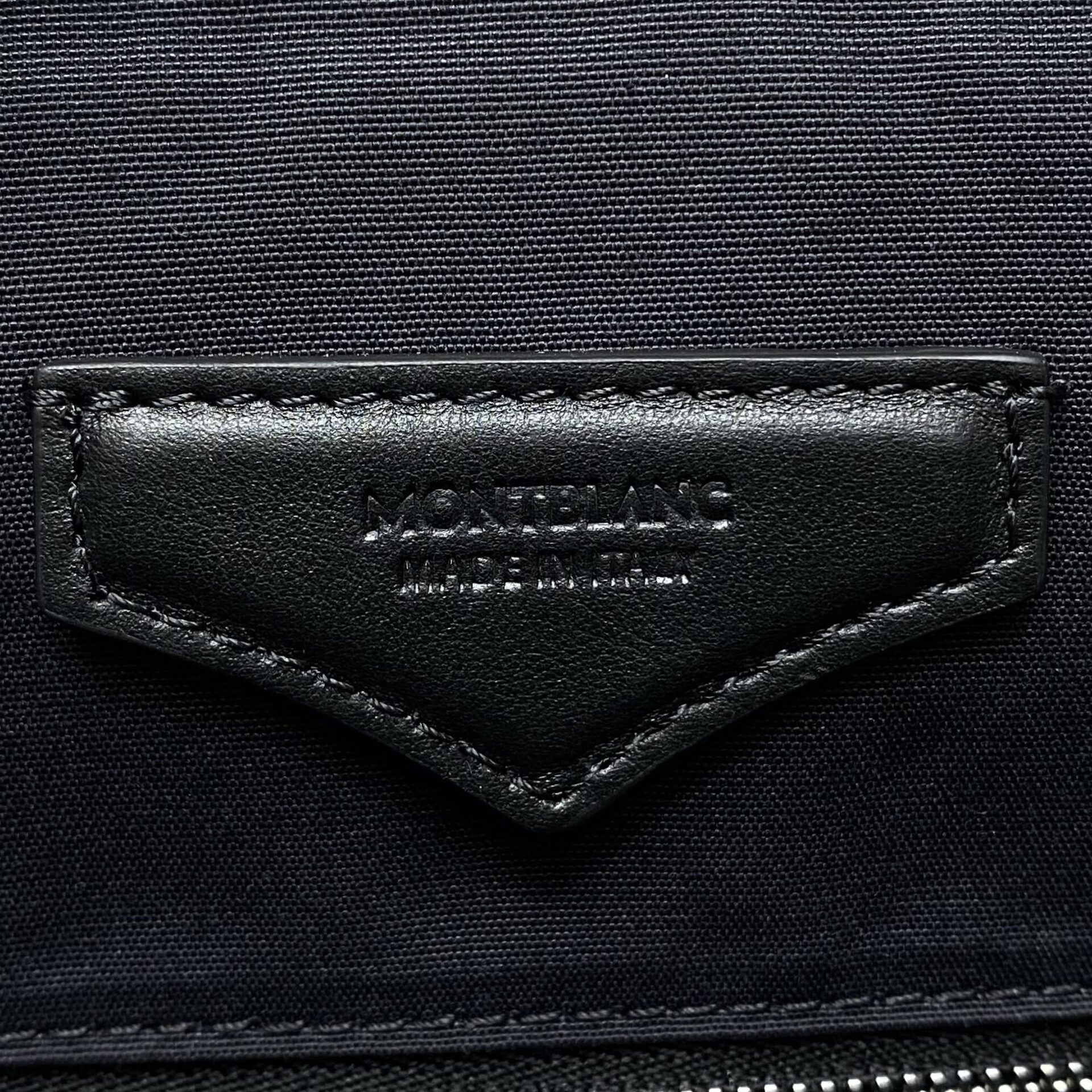 Pasta Montblanc Sartorial Couro Marinho