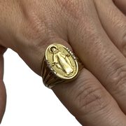 Anel Ouro Amarelo Nossa Senhora das Graças