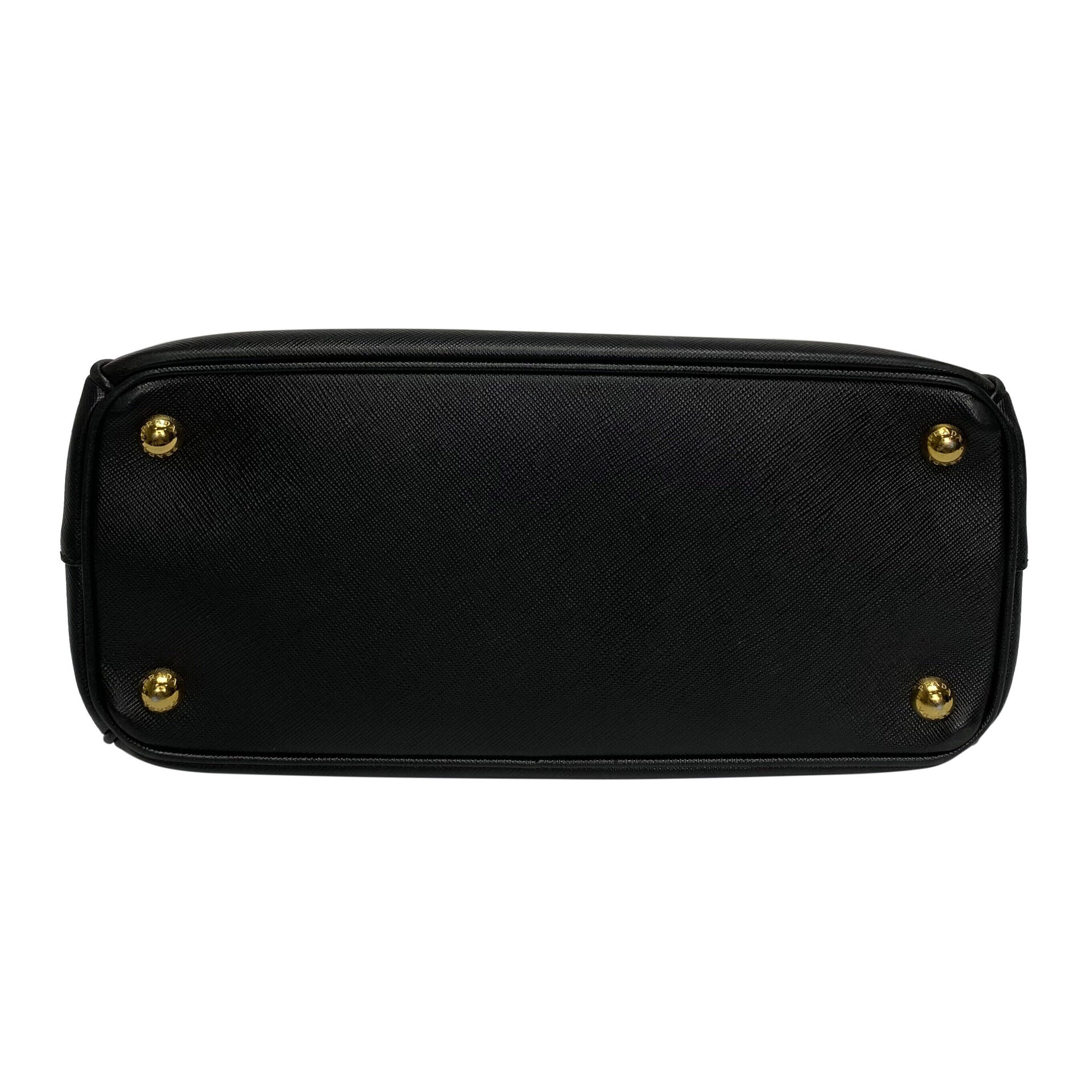 Bolsa Prada Galleria Couro Saffiano Preta