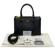 Bolsa Prada Galleria Couro Saffiano Preta
