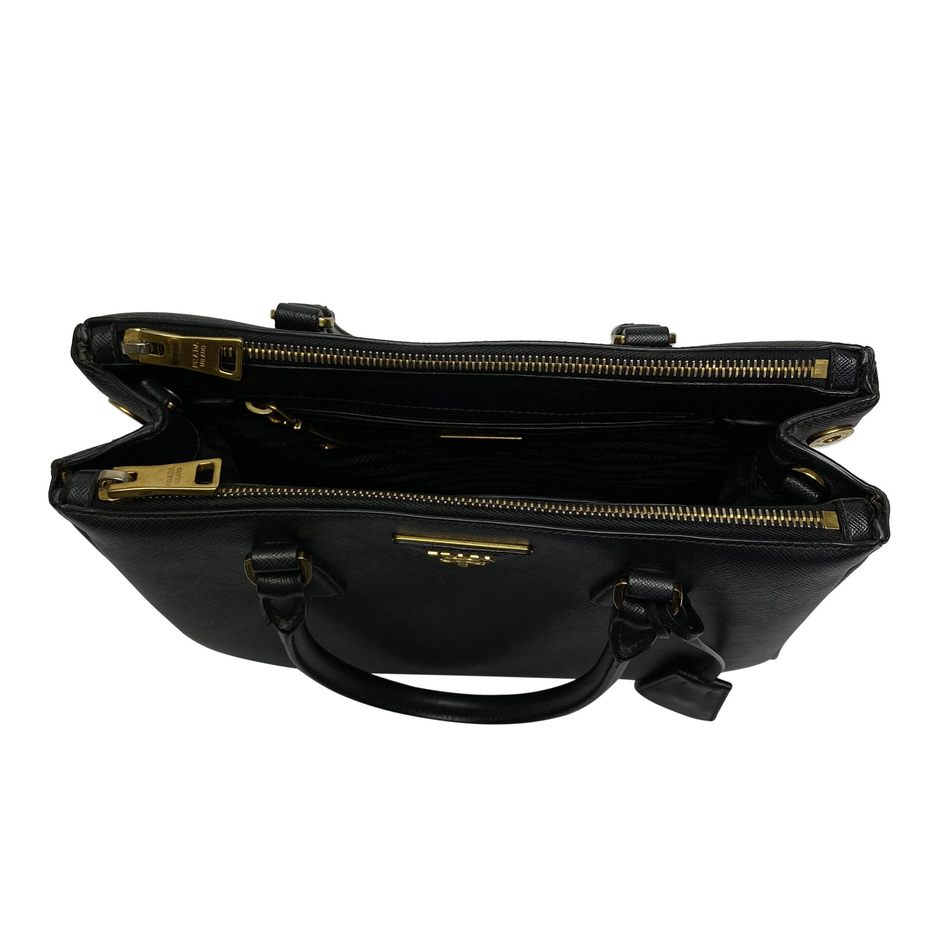 Bolsa Prada Galleria Couro Saffiano Preta