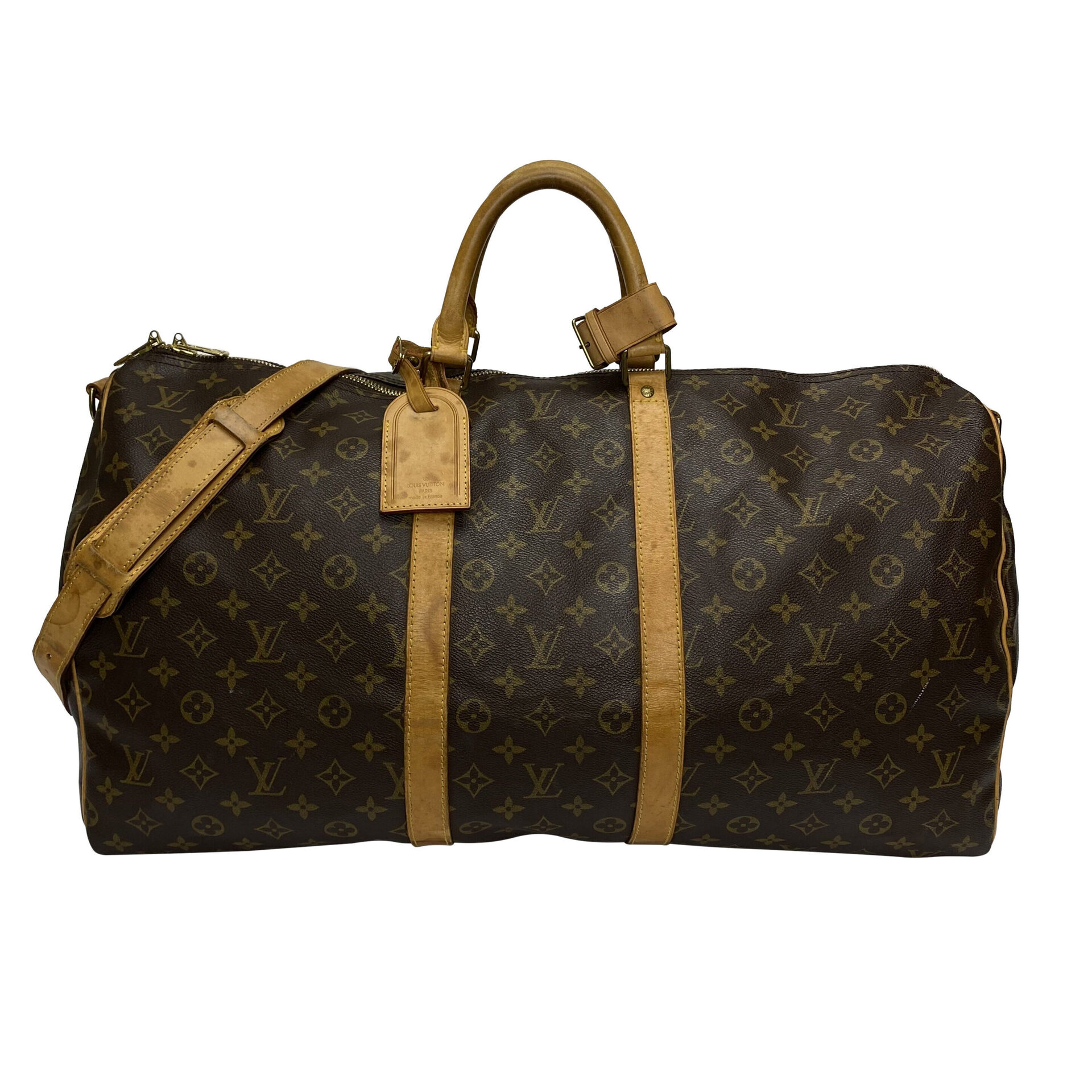 Mala Louis Vuitton Keepall Bandoulière 55 Monograma