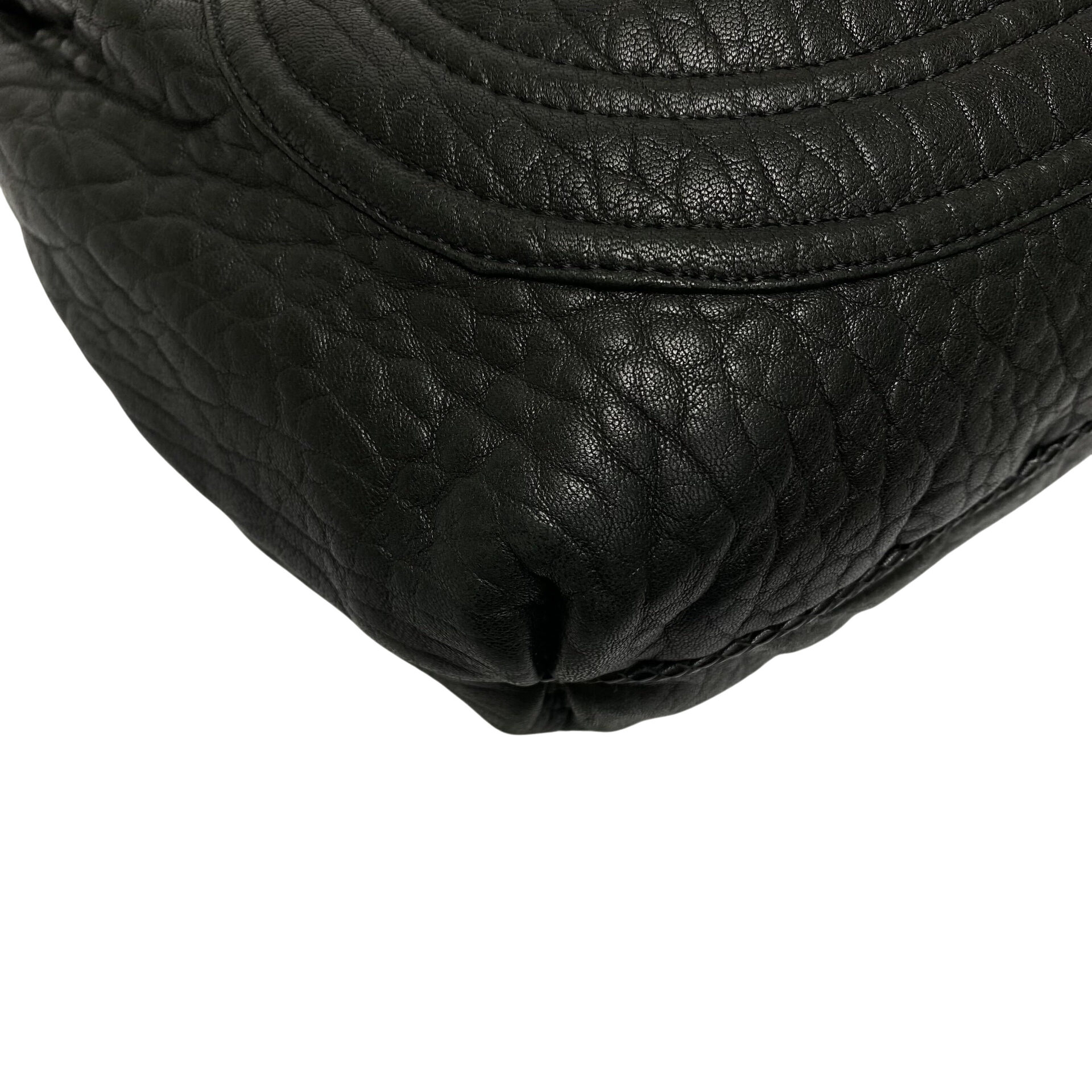 Bolsa Fendi Hobo Couro Preto