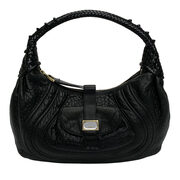 Bolsa Fendi Hobo Couro Preto