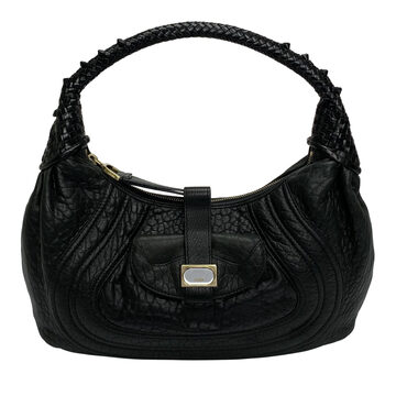 Bolsa Fendi Hobo Couro Preto