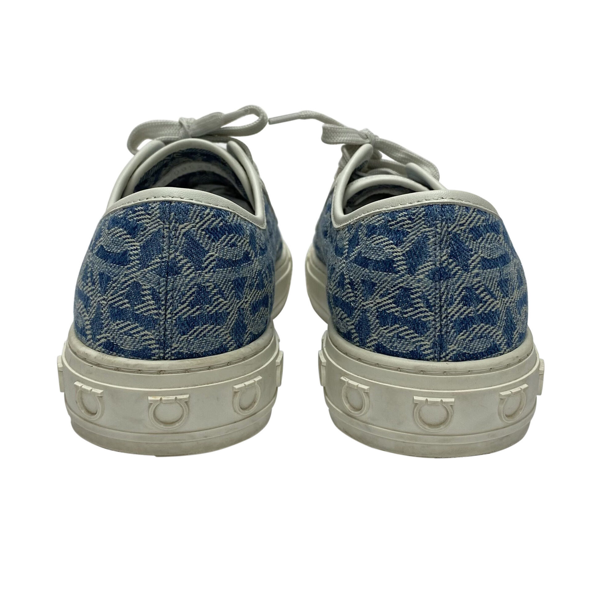 Tênis Salvatore Ferragamo Monograma Denim
