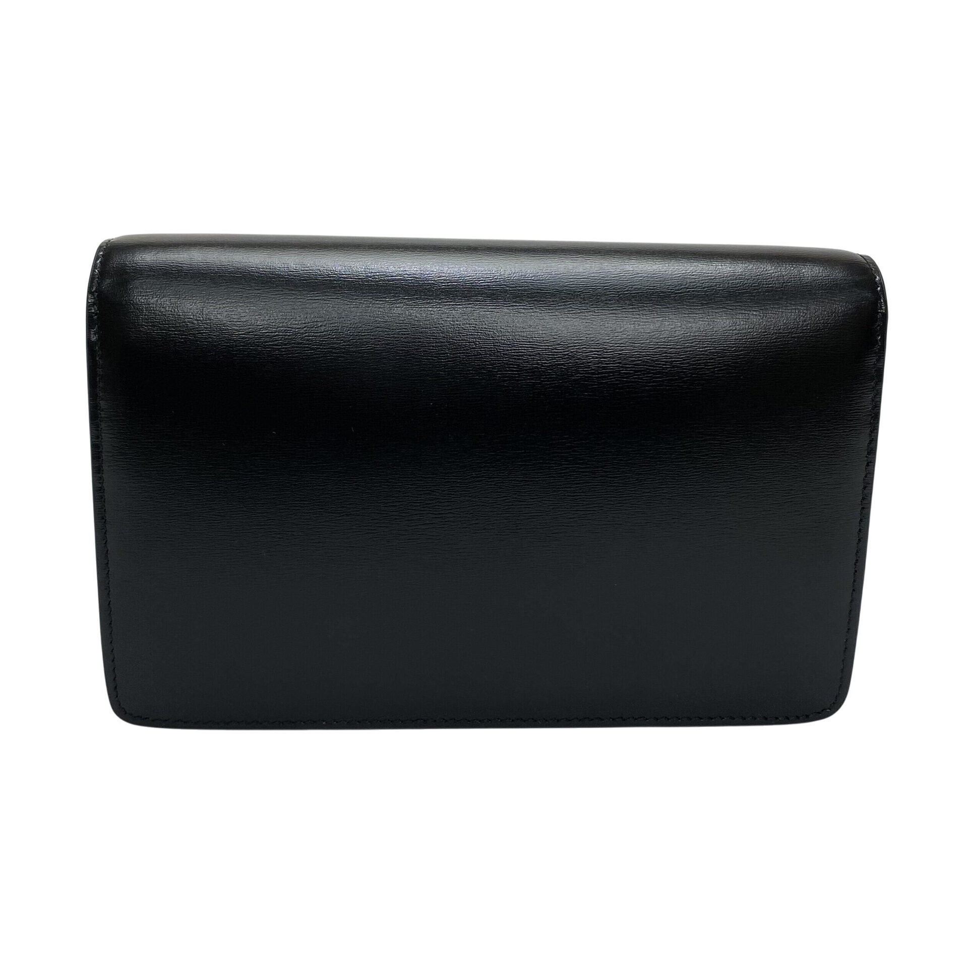 Bolsa Celine Triomphe Margo Wallet Chain Preta